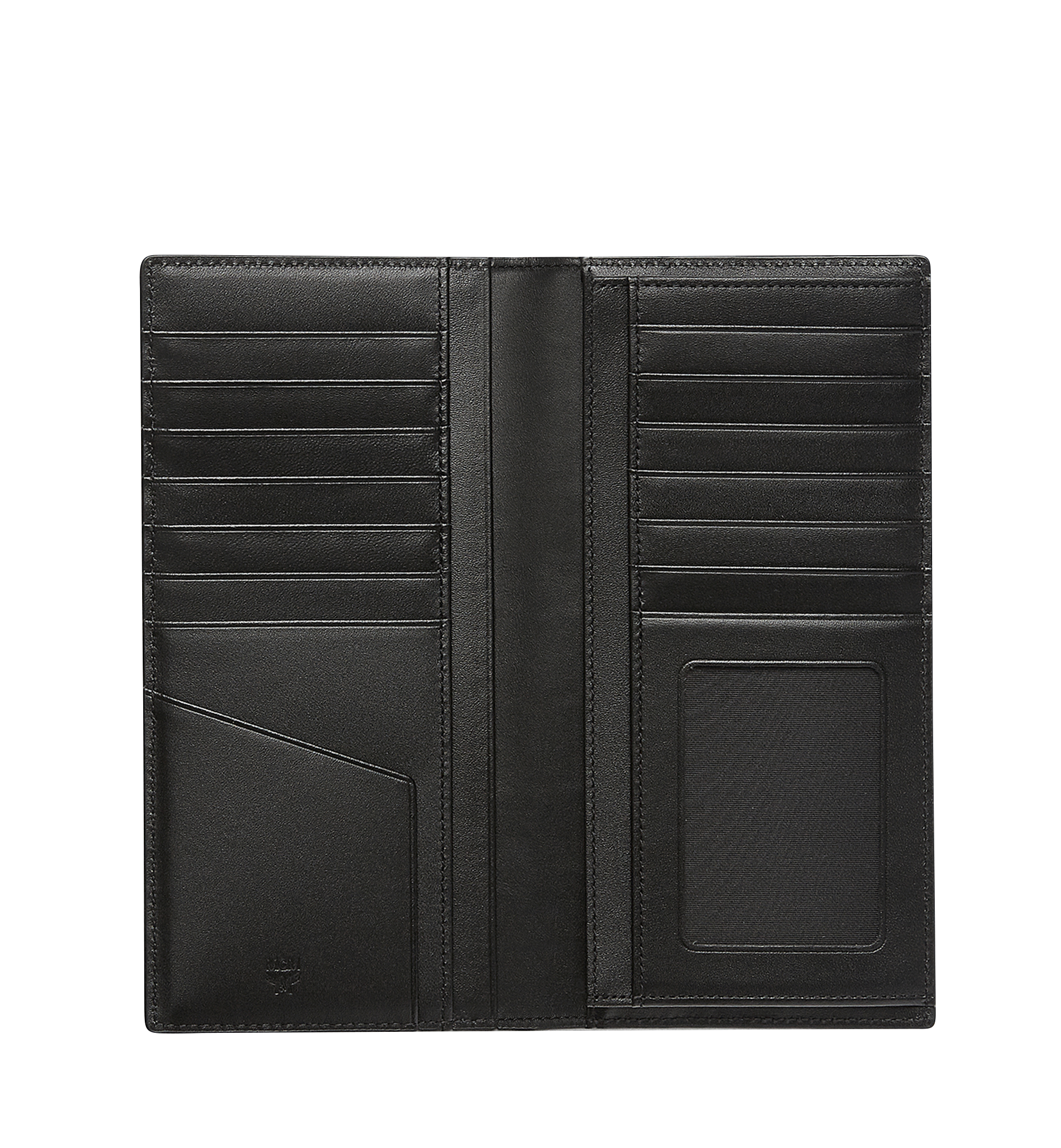 MCM Long Bifold Wallet in Croc Embossed Leather Black MXL7AOT22BK001 Alternate View 3