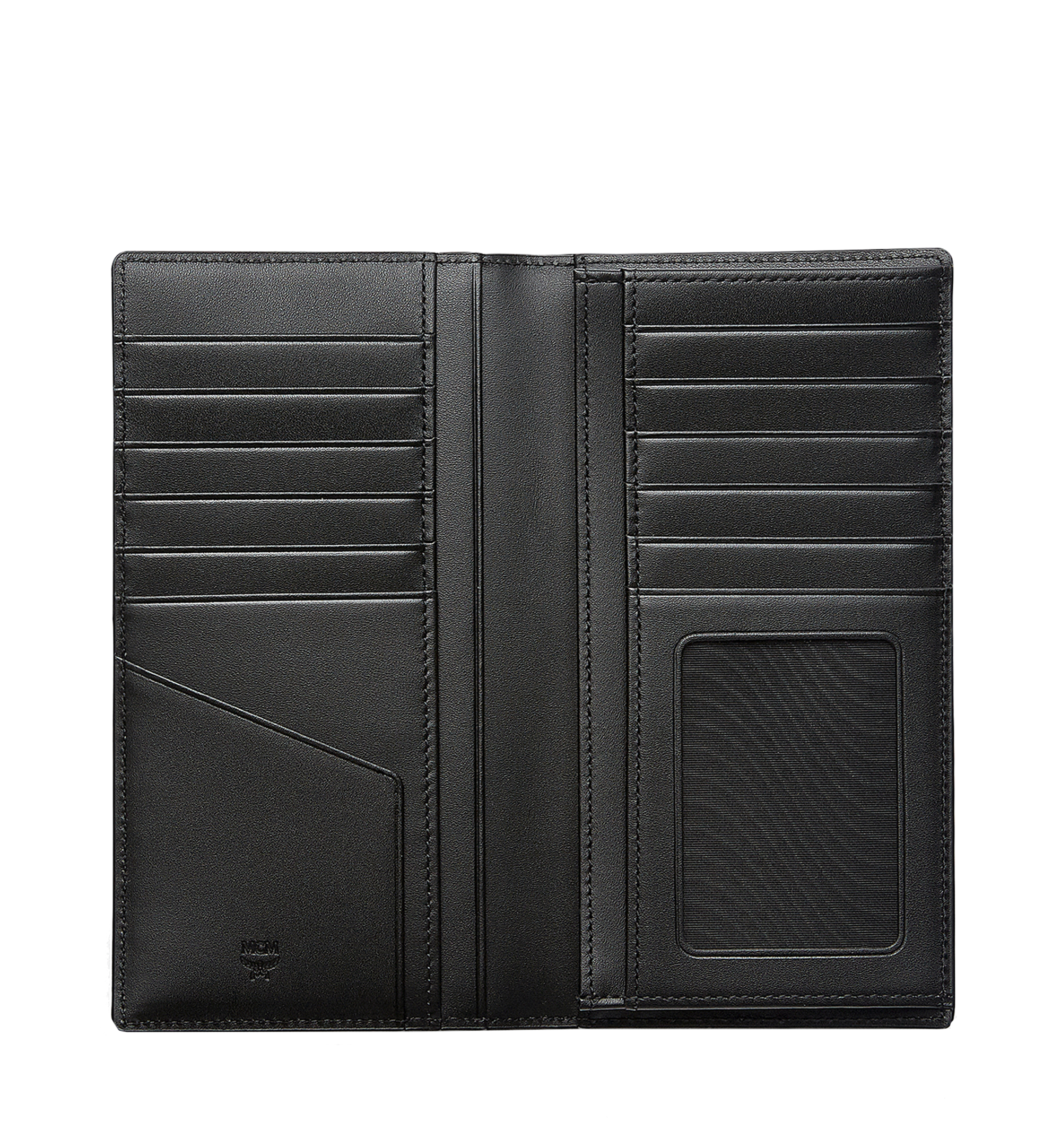 MCM Ottomar Long Bifold Wallet in Grained Leather Black MXL7SOT03BK001 Plus de photos 3