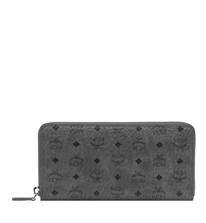 Large Zip Around Wallet in Visetos Original Grey | MCM ®US