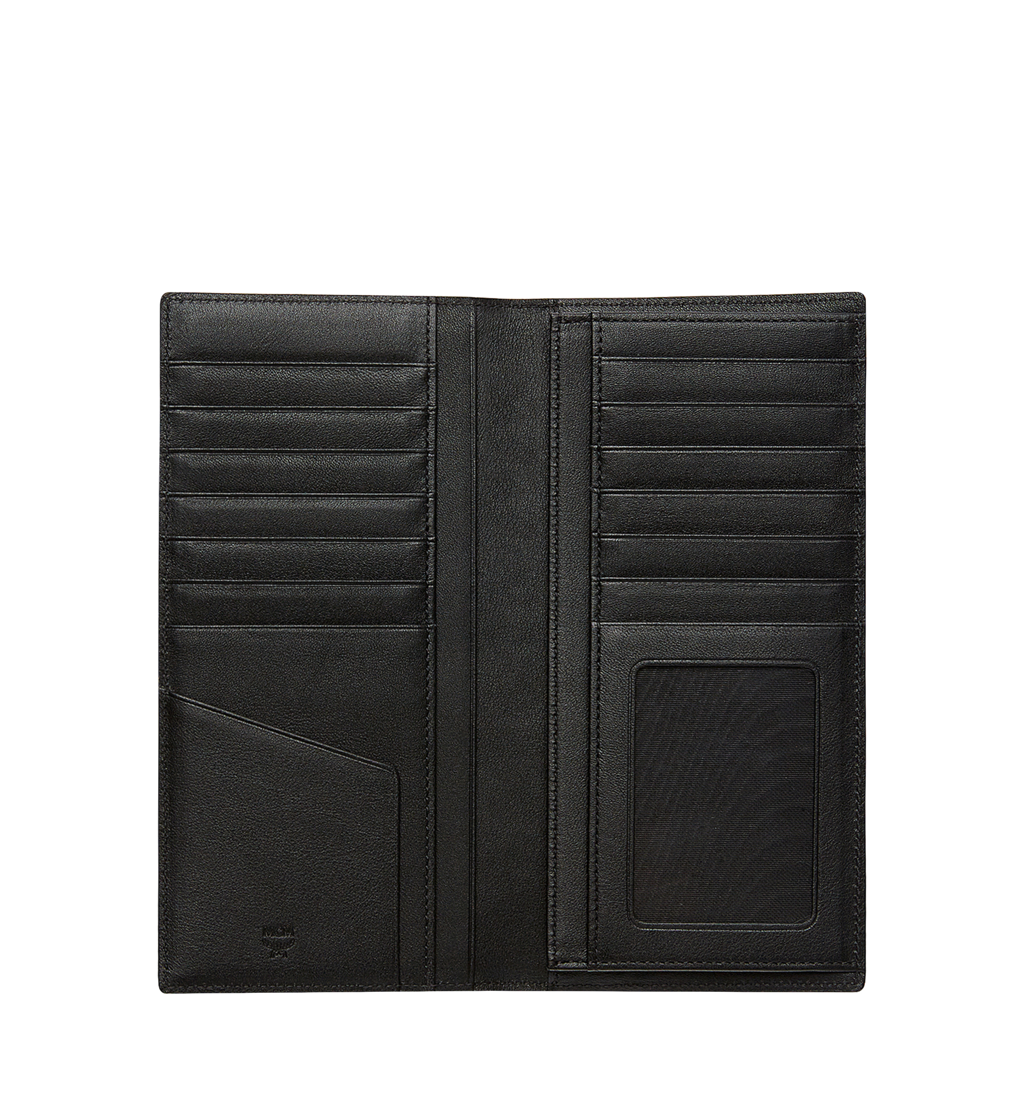 MCM Sigmund Long Bifold Wallet in Monogram Leather Black MXL8SIE23BK001 Alternate View 3
