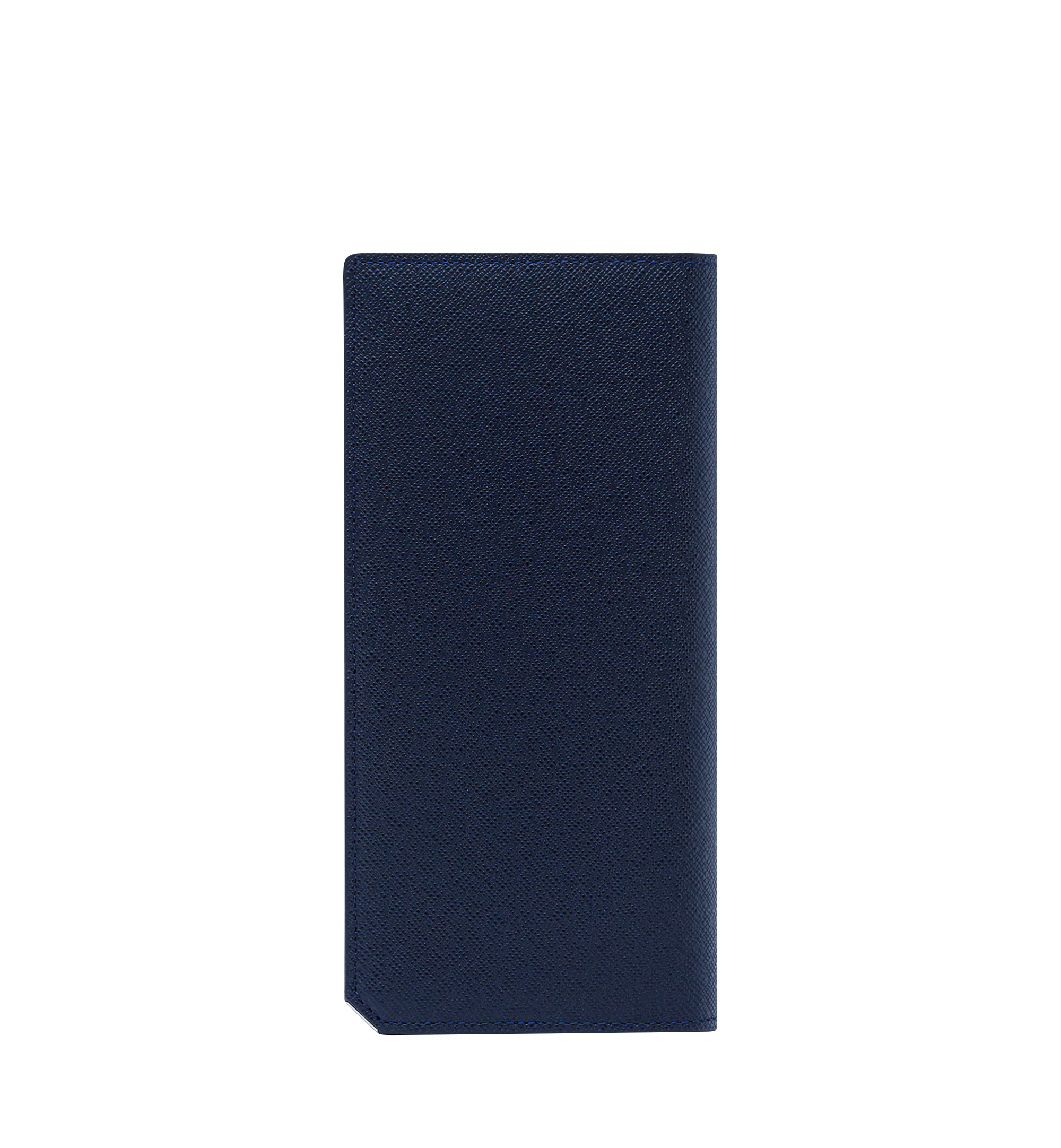 MCM New Bric Long Bifold Wallet in Embossed Leather Navy MXL8SLL50VY001 Alternate View 2