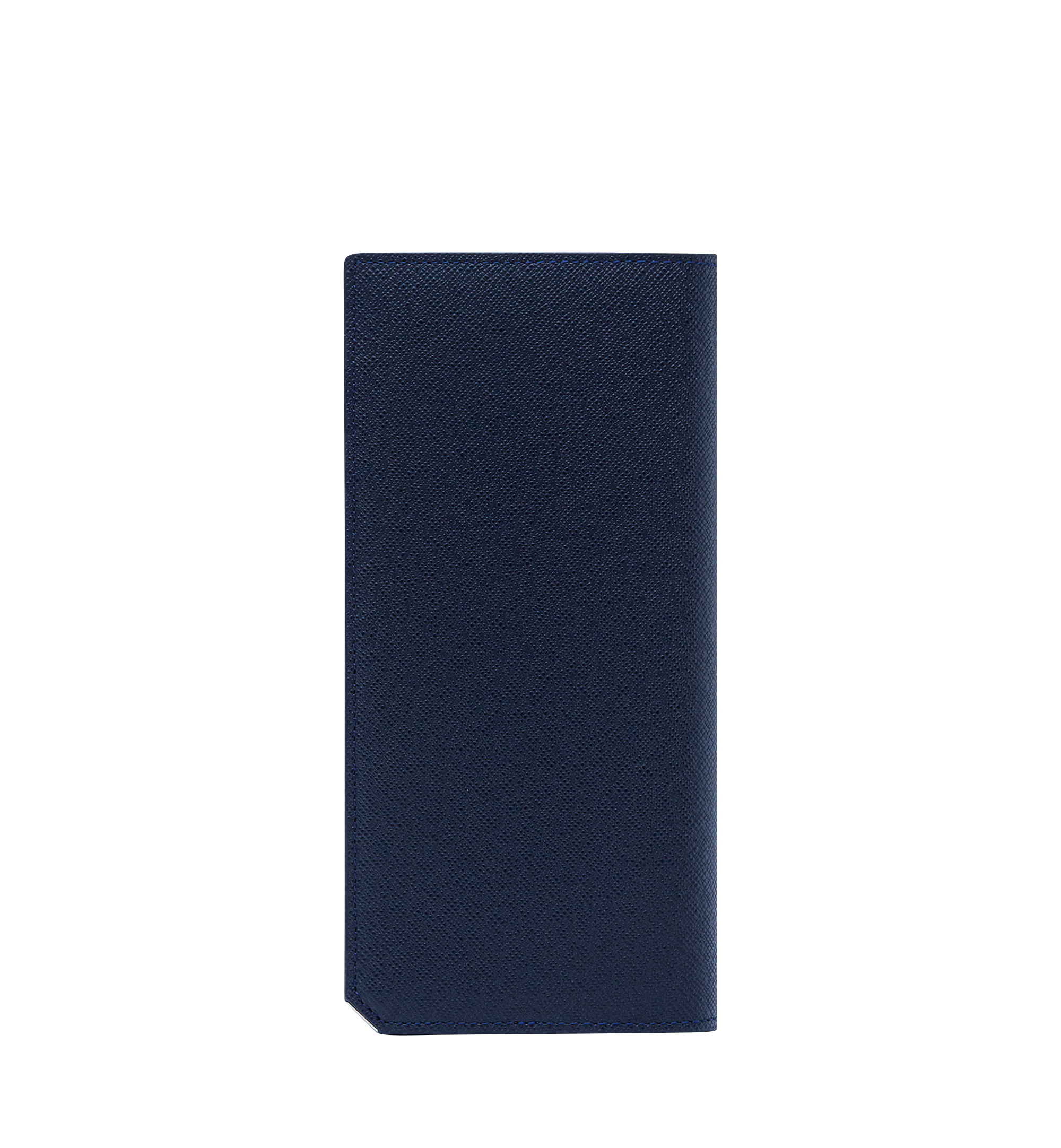 MCM New Bric Long Bifold Wallet in Embossed Leather Navy MXL8SLL92VY001 Alternate View 2