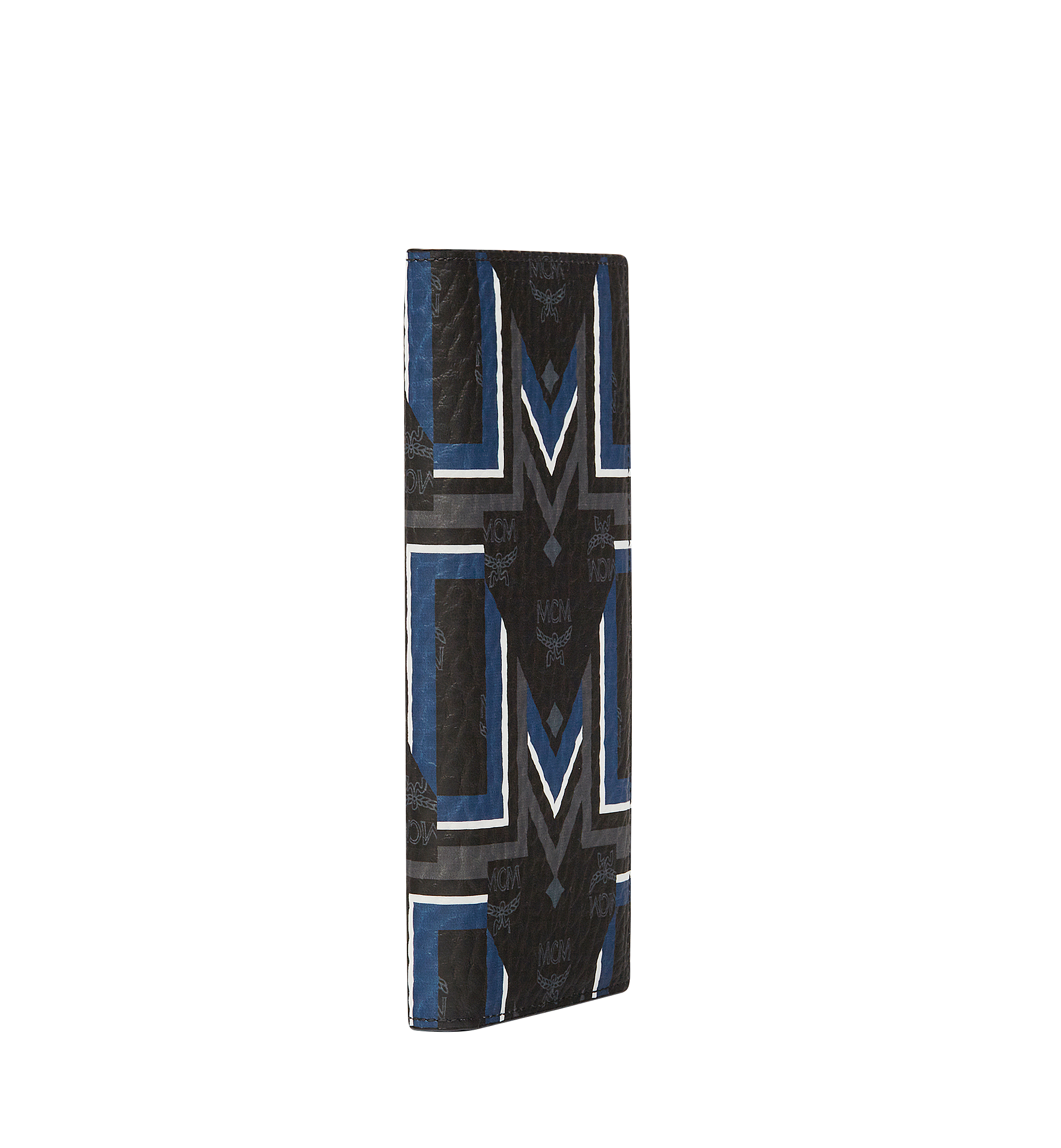 MCM Long Bifold Wallet in Gunta M Stripe Visetos Black MXL8SVE70BK001 Alternate View 1