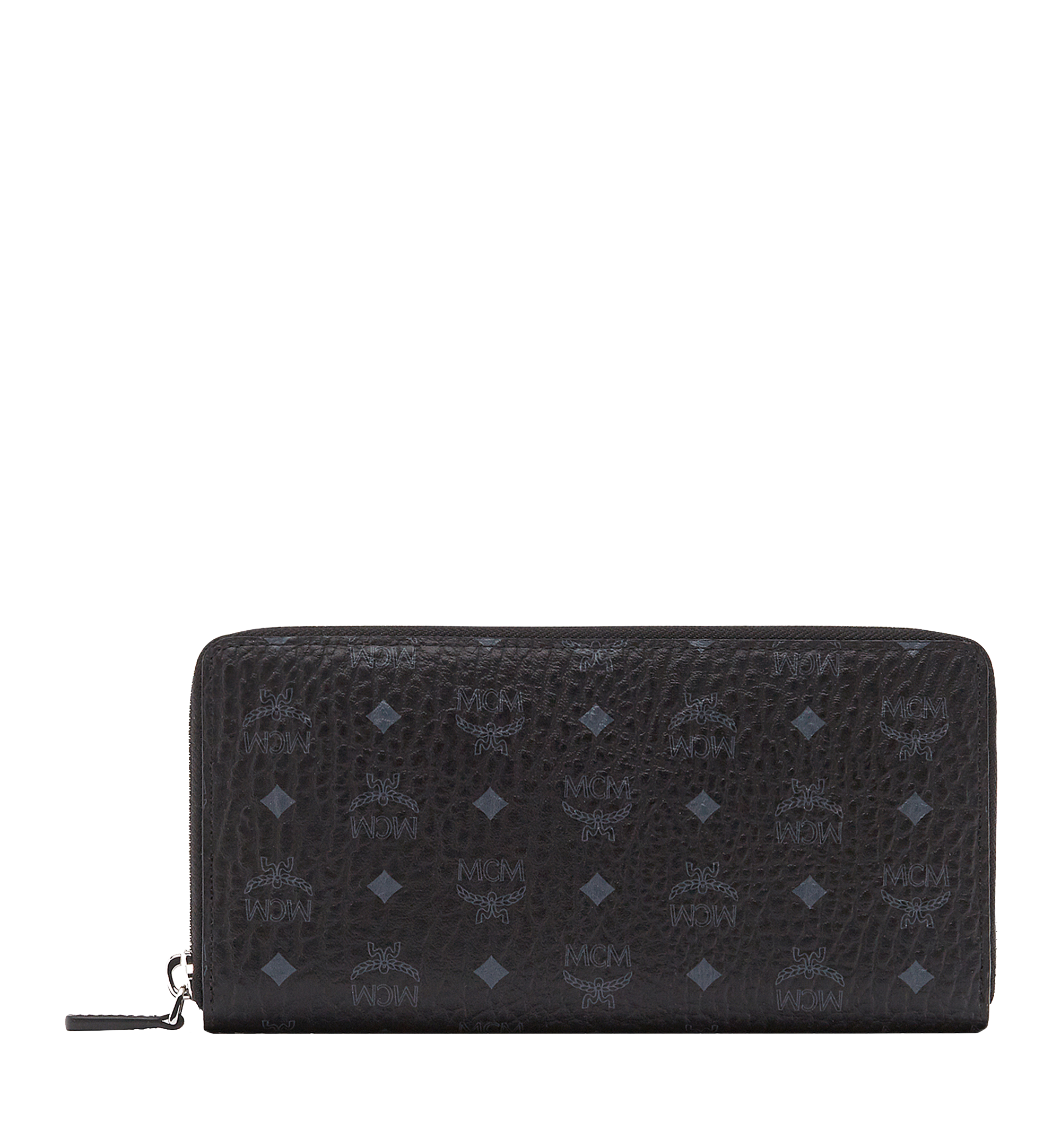 Mcm (Black Money Clip Wallet in Tivitat Leather)