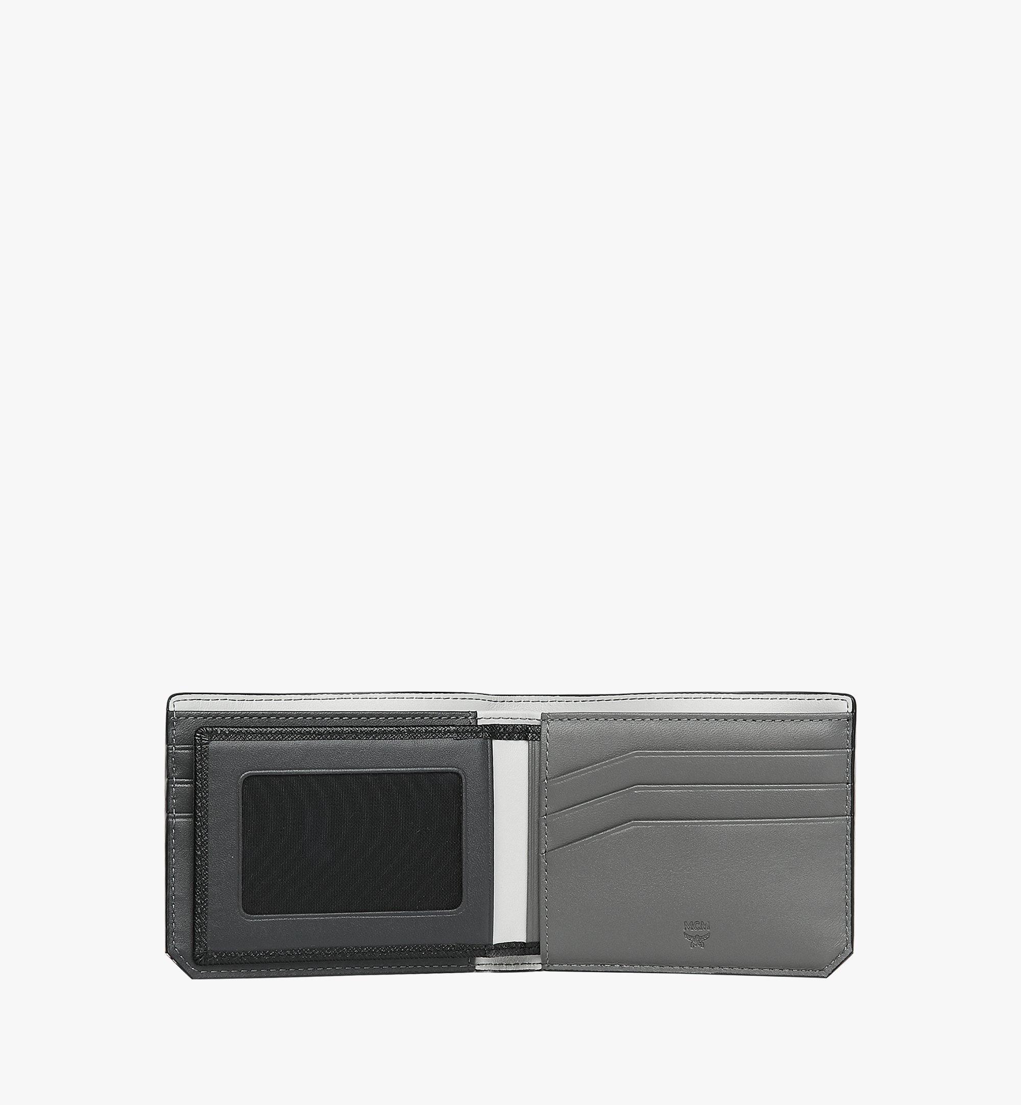 MCM Portefeuille à deux volets New Bric en cuir embossé Black MXS8ALL52BK001 Plus de photos 3