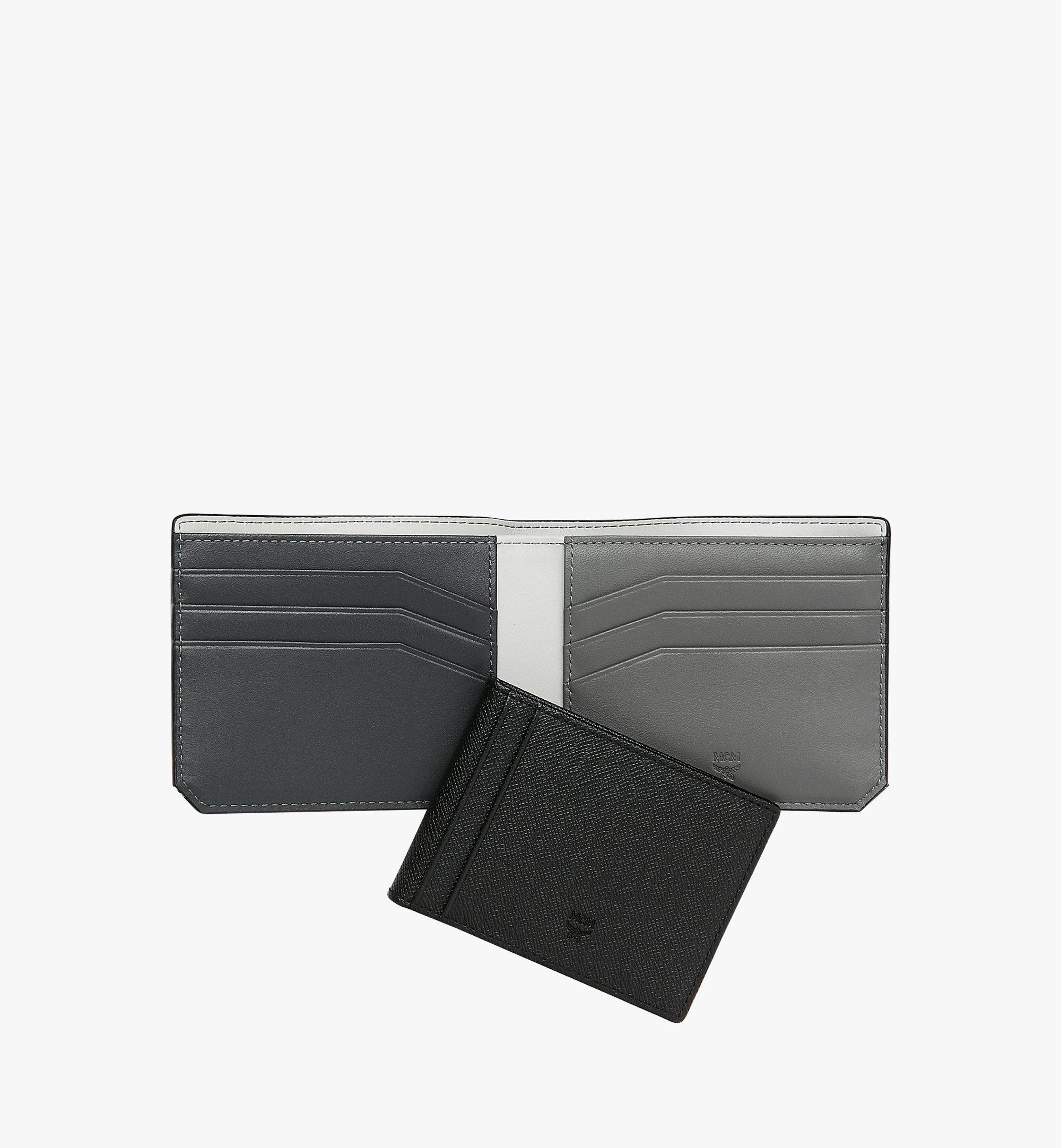 MCM Portefeuille à deux volets New Bric en cuir embossé Black MXS8ALL52BK001 Plus de photos 4