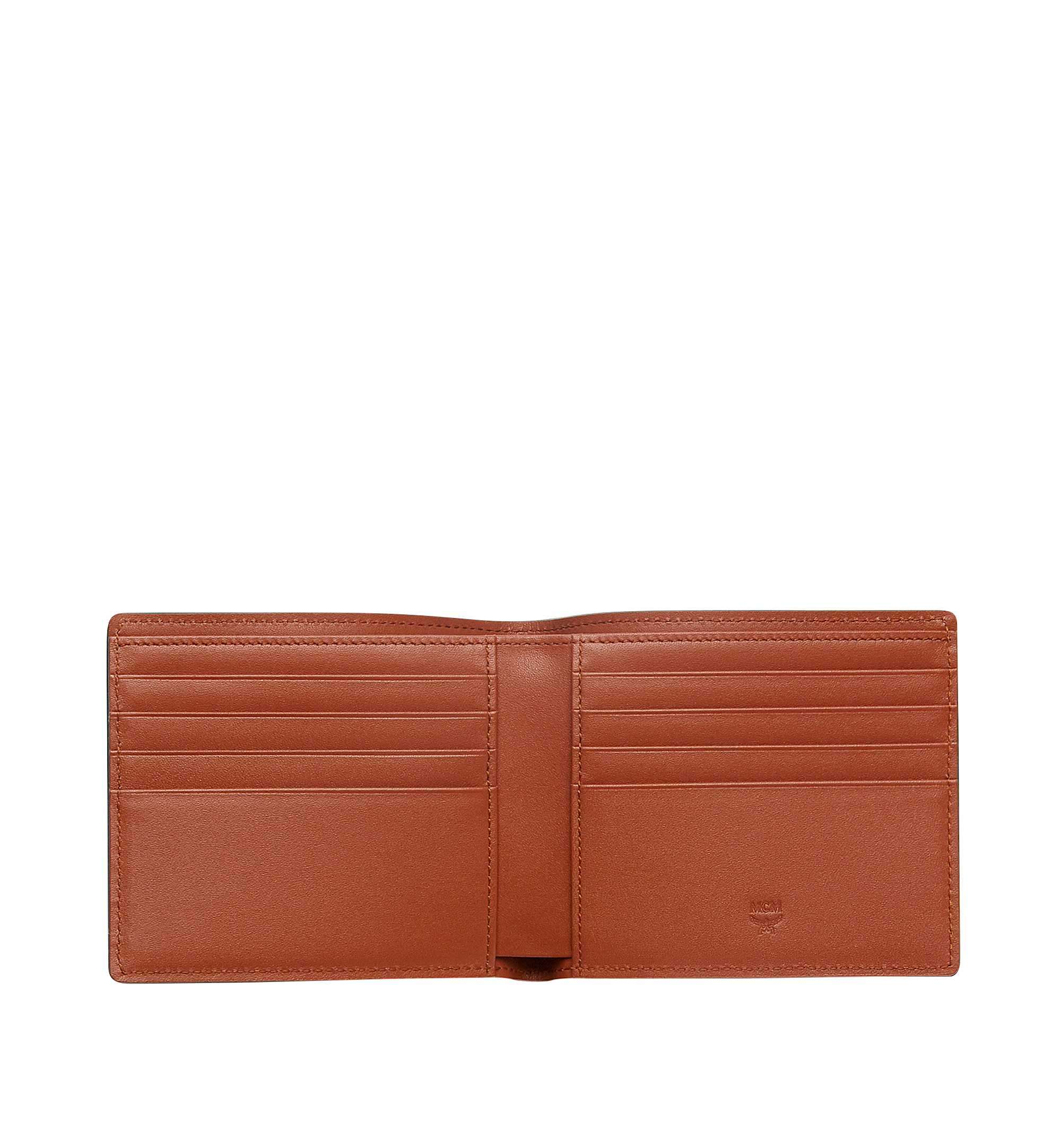 MCM Coburg gefaltete Brieftasche aus Leder mit Kontrastfarbe Brown MXS8SCE01OT001 Noch mehr sehen 3