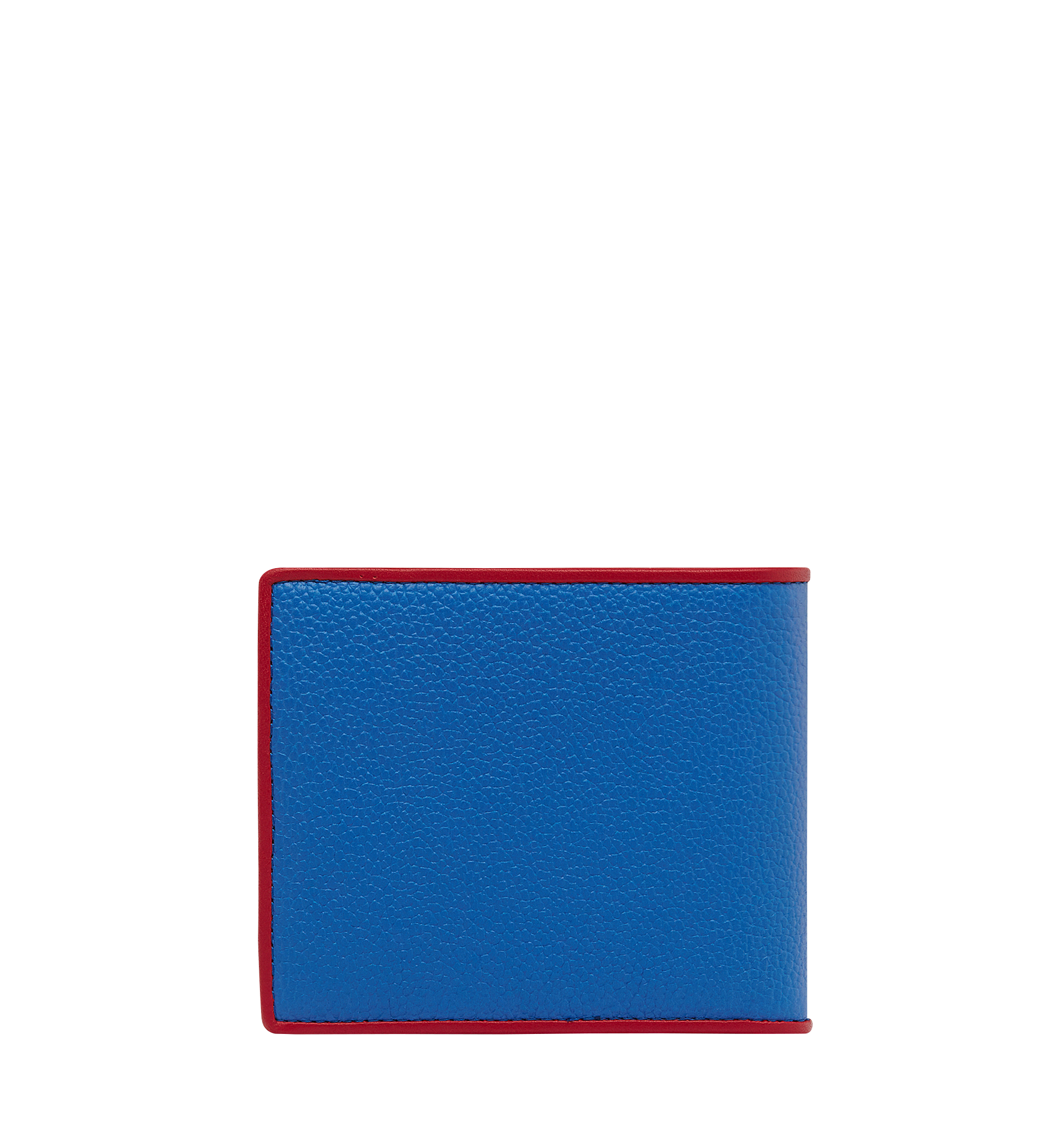 MCM Coburg Bifold Coin Wallet in Tipped Leather Blue MXS8SCE22HT001 Alternate View 2