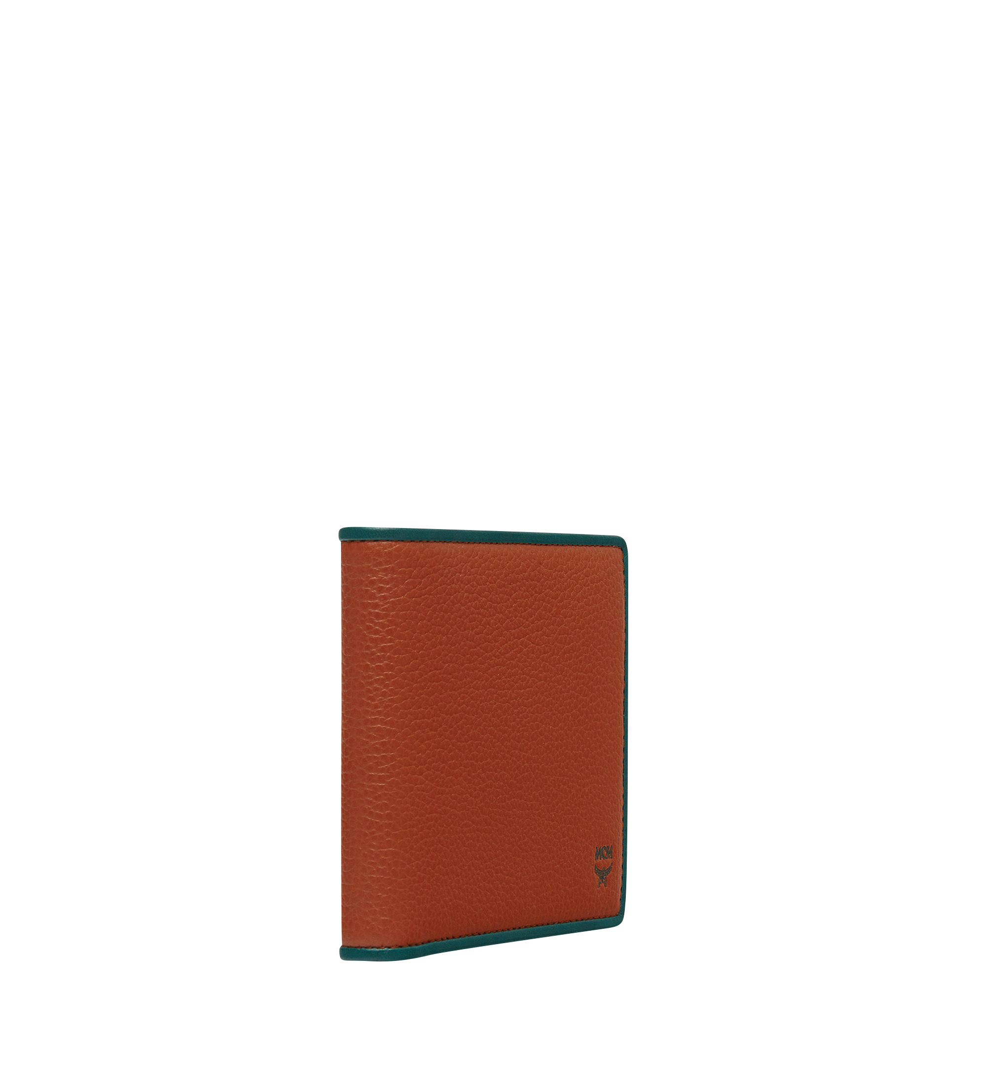 MCM Coburg Bifold Coin Wallet in Tipped Leather BROWN MXS8SCE22OT001 Alternate View 1