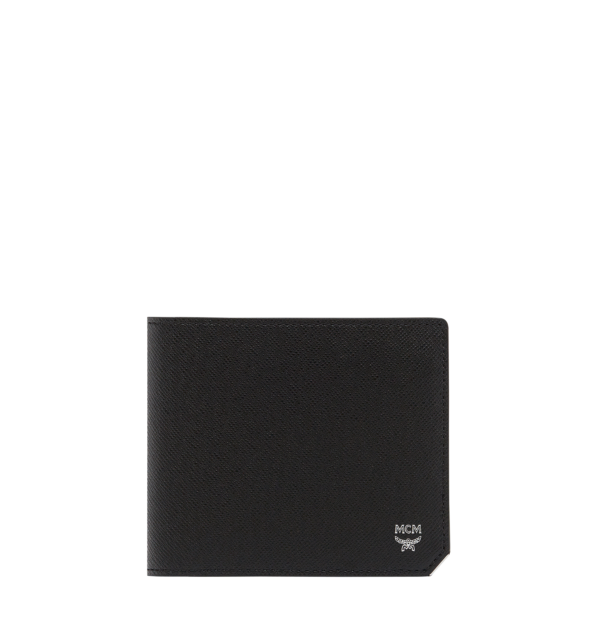 MCM Ottomar Bifold Wallet in Embossed Leather Black MXS8SLL43BK001 Alternate View 1
