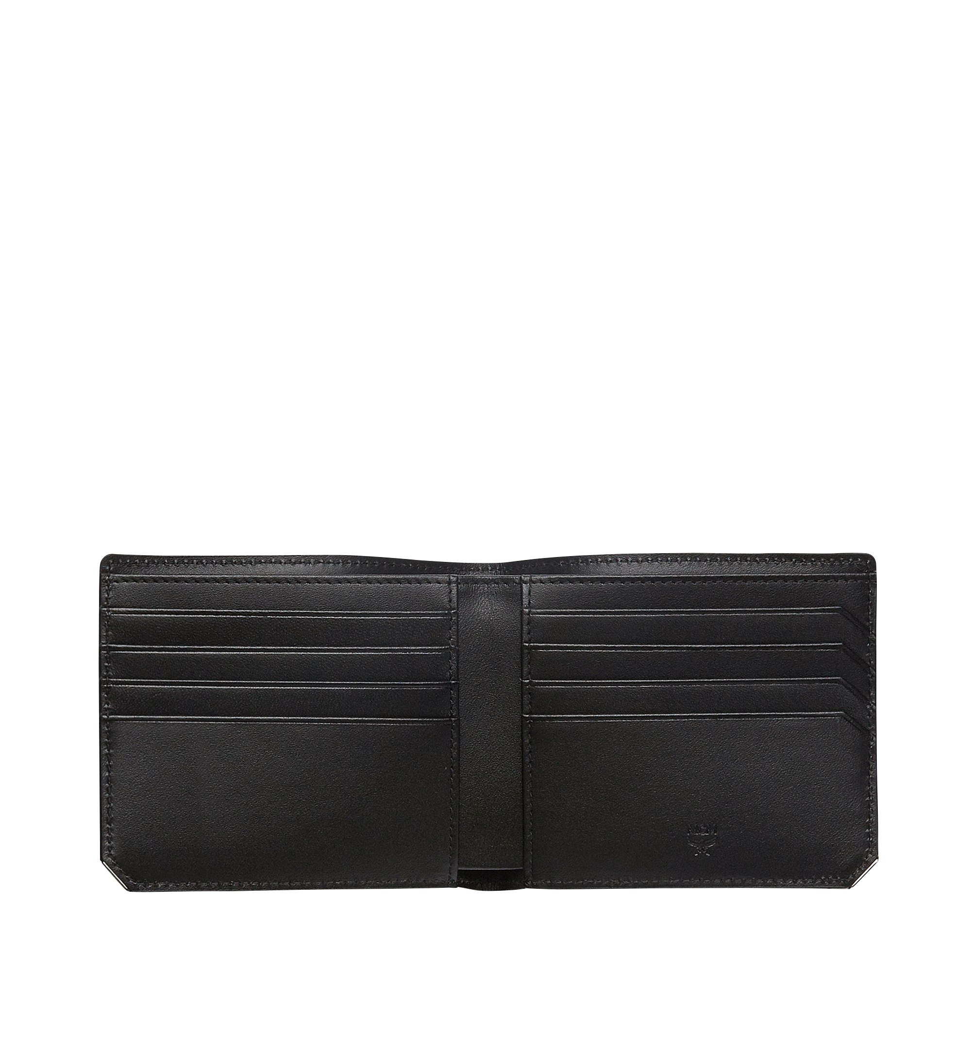 MCM Ottomar Bifold Wallet in Embossed Leather Black MXS8SLL43BK001 Alternate View 3