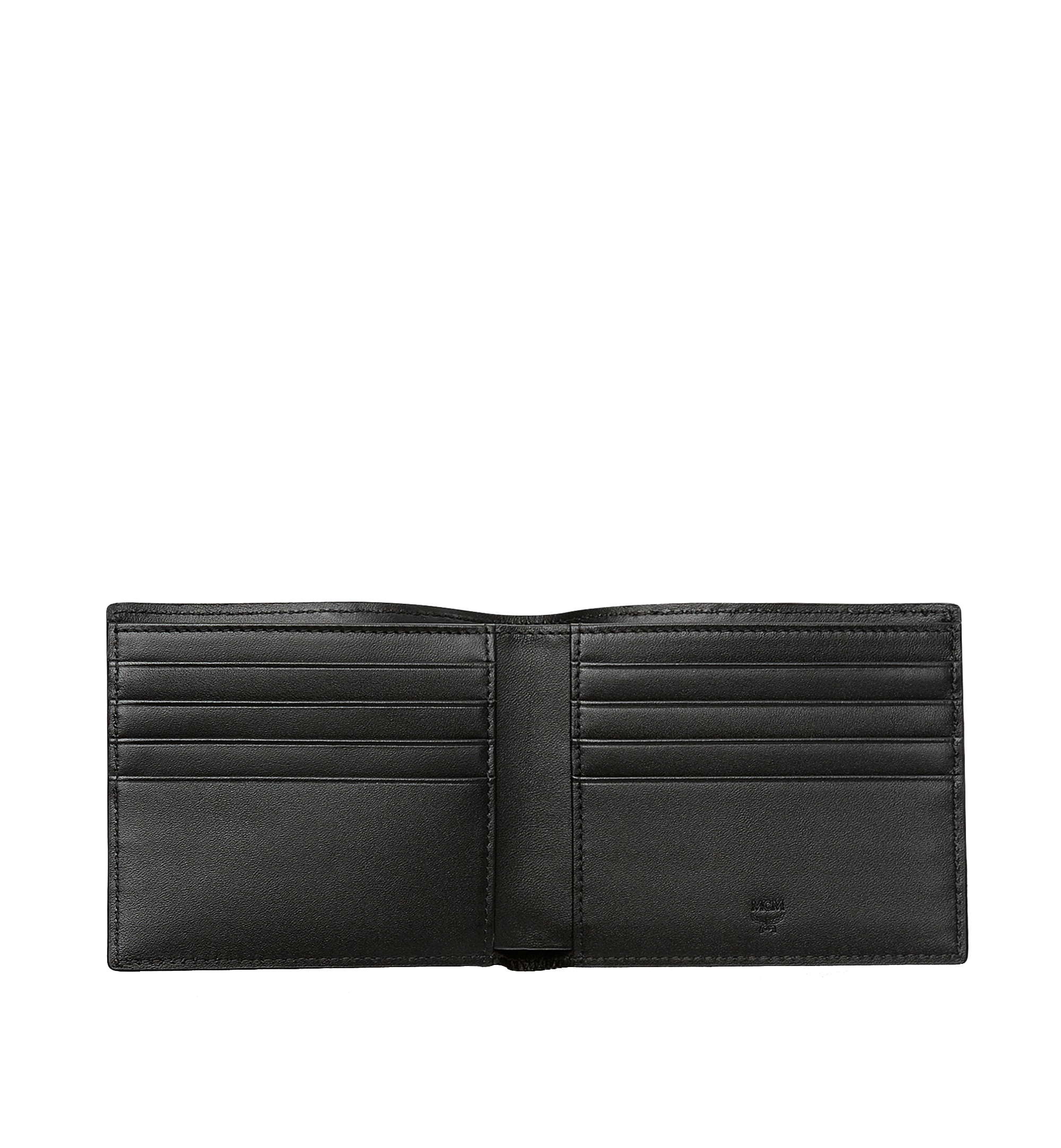 MCM Ottomar Bifold Wallet in Chevron Leather Navy MXS8SOT30VA001 Alternate View 3