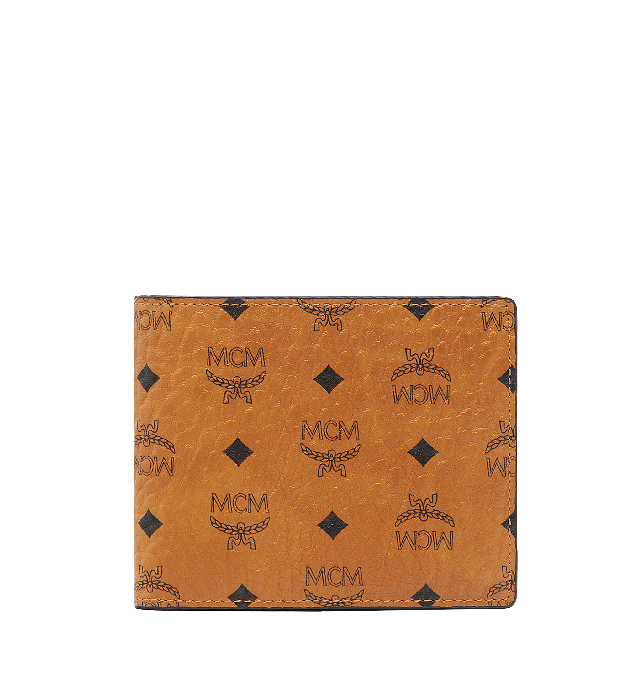 MCM Claus Bifold Wallet in Visetos Cognac MXS8SVI35CO001 Alternate View 1