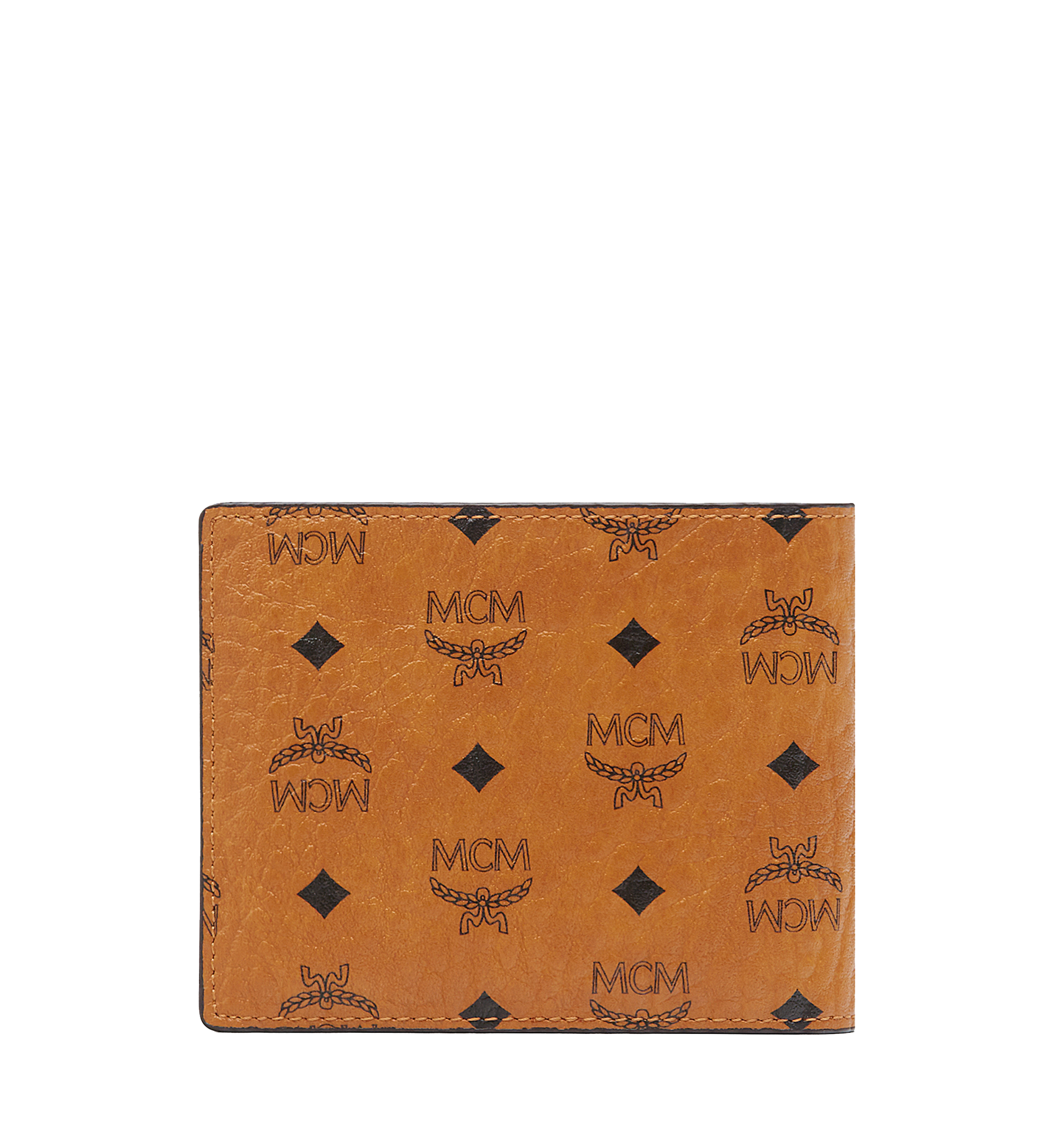 MCM Claus Bifold Wallet in Visetos Cognac MXS8SVI35CO001 Alternate View 2