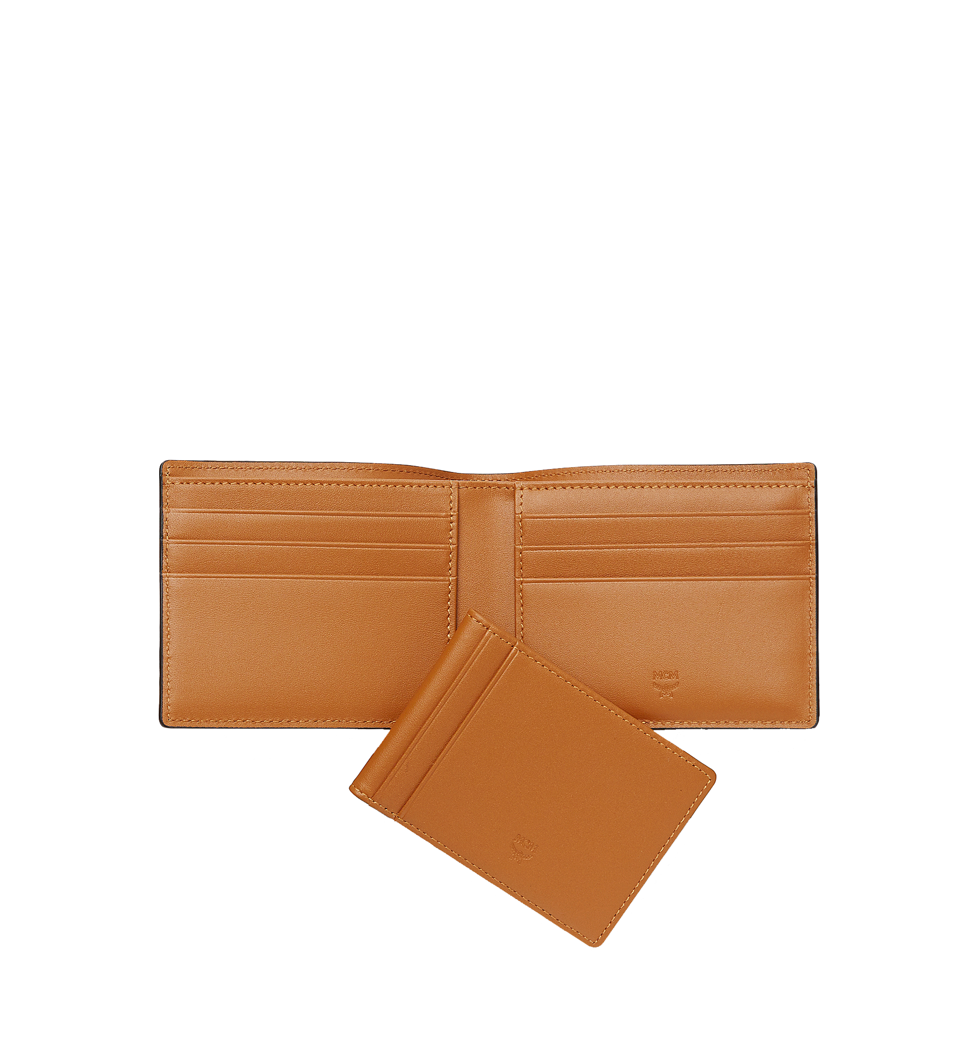 MCM Claus Bifold Wallet in Visetos Cognac MXS8SVI35CO001 Alternate View 4