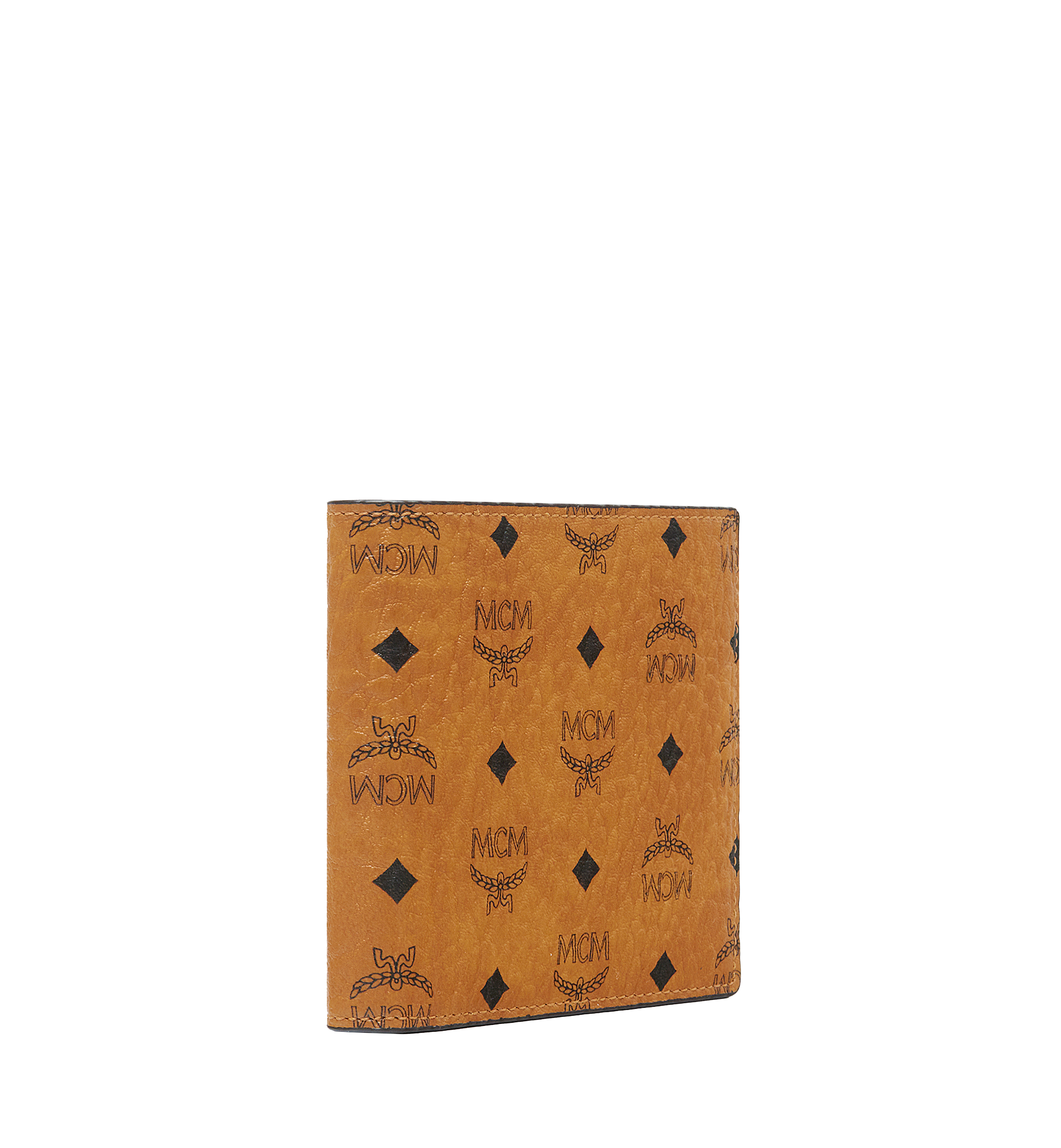 Small Bifold Wallet in Visetos Original Cognac