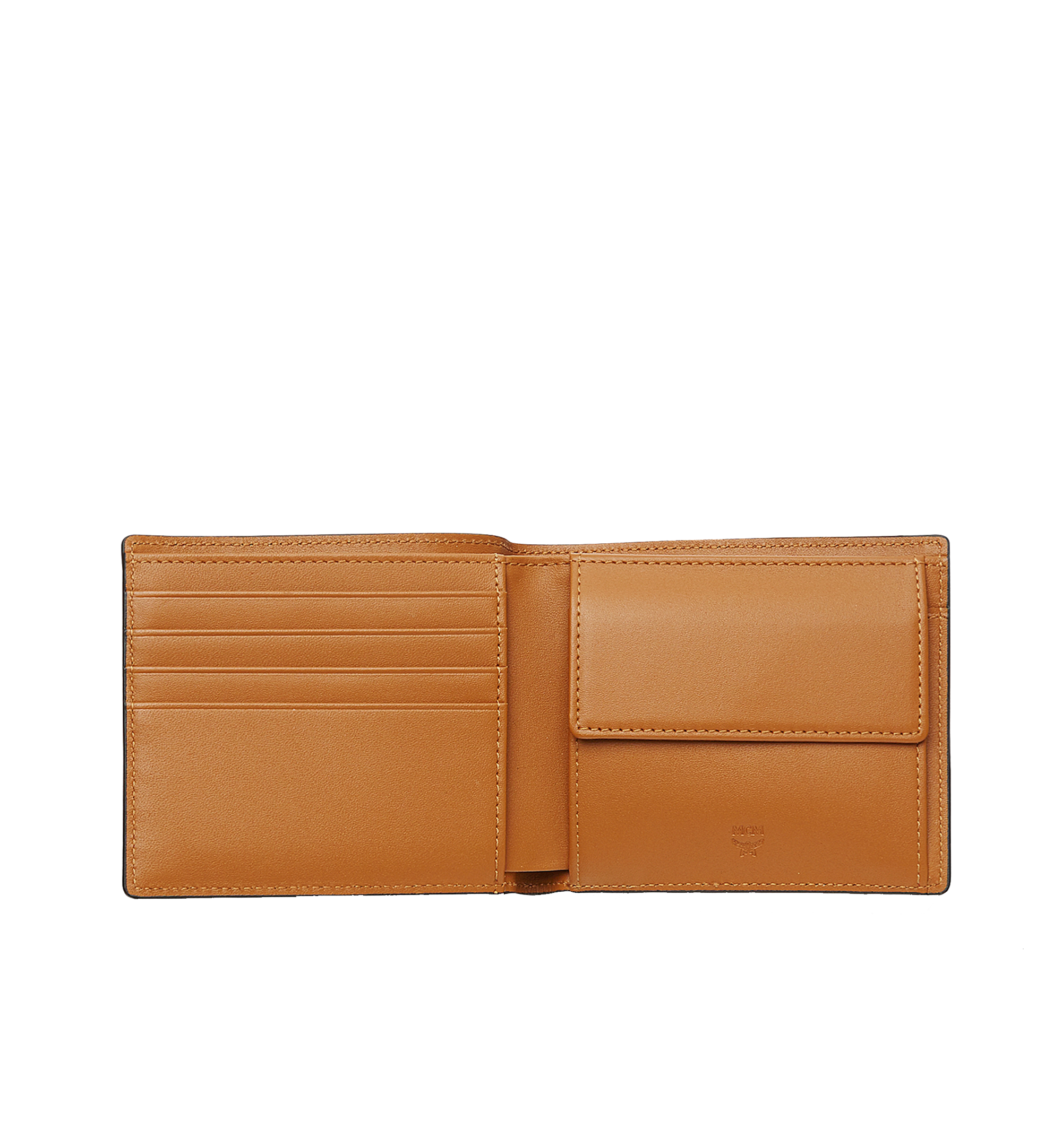 MCM モノグラム 二つ折りコインウォレット Cognac MXS8SVI66CO001 ほかの角度から見る 3