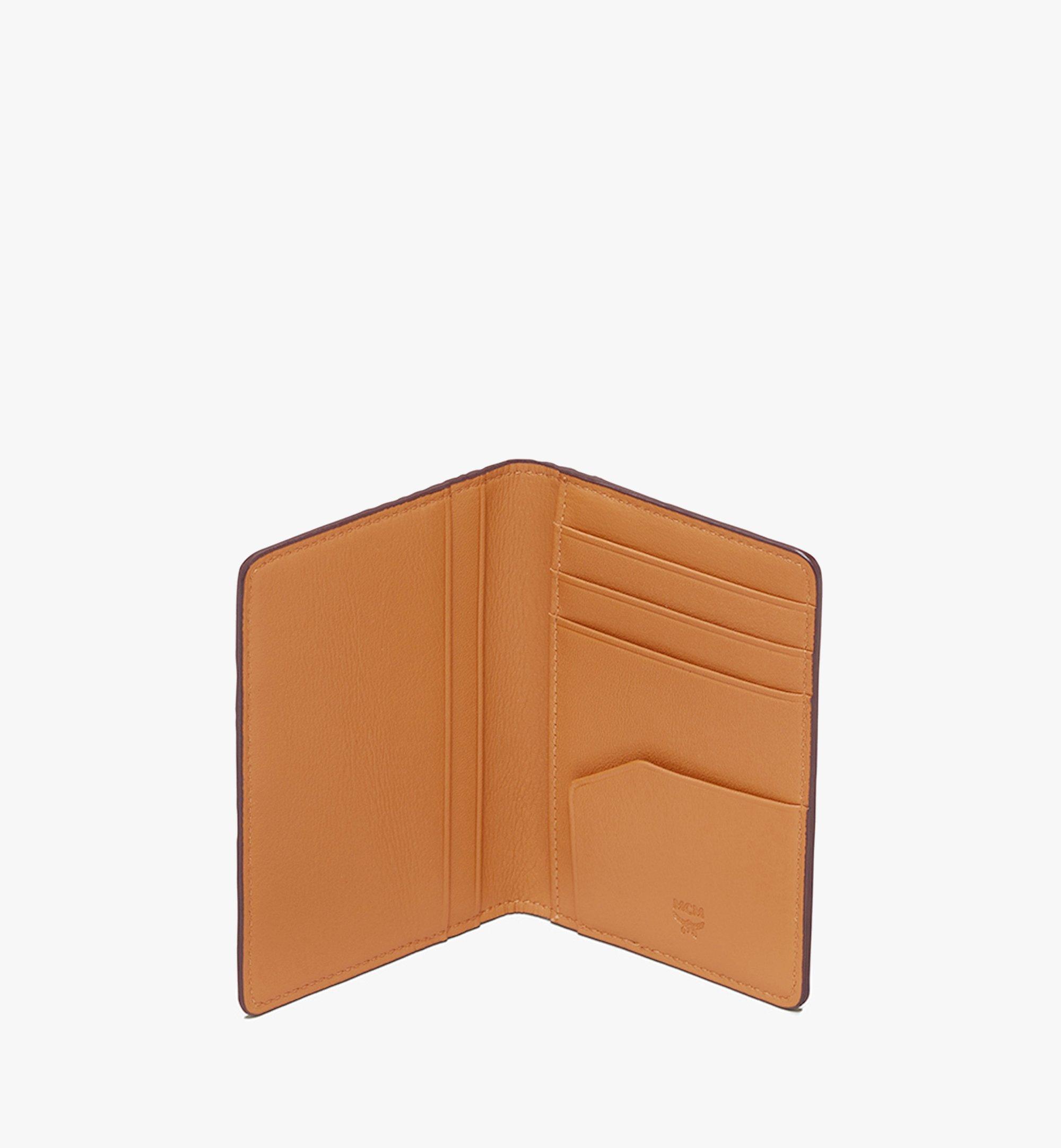 Mcm Visetos Original Key Wallet in Cognac