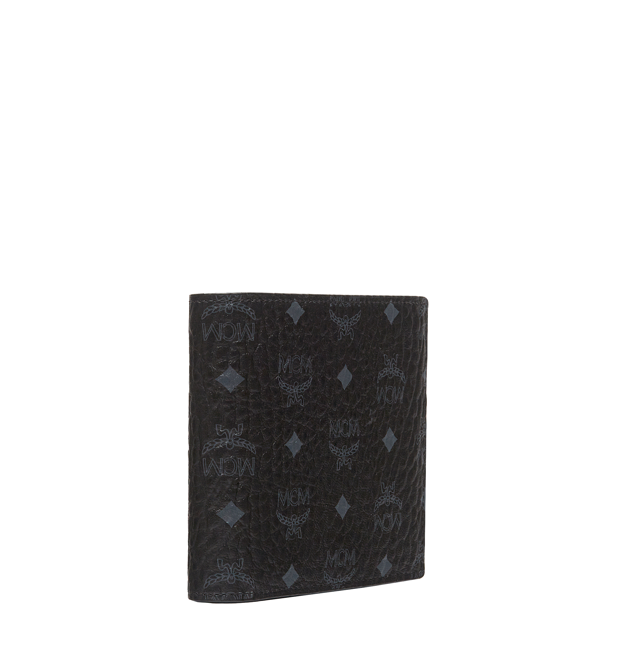MCM Portefeuille à deux volets avec poche zippée en Visetos Original Black MXSAAVI01BK001 Plus de photos 1