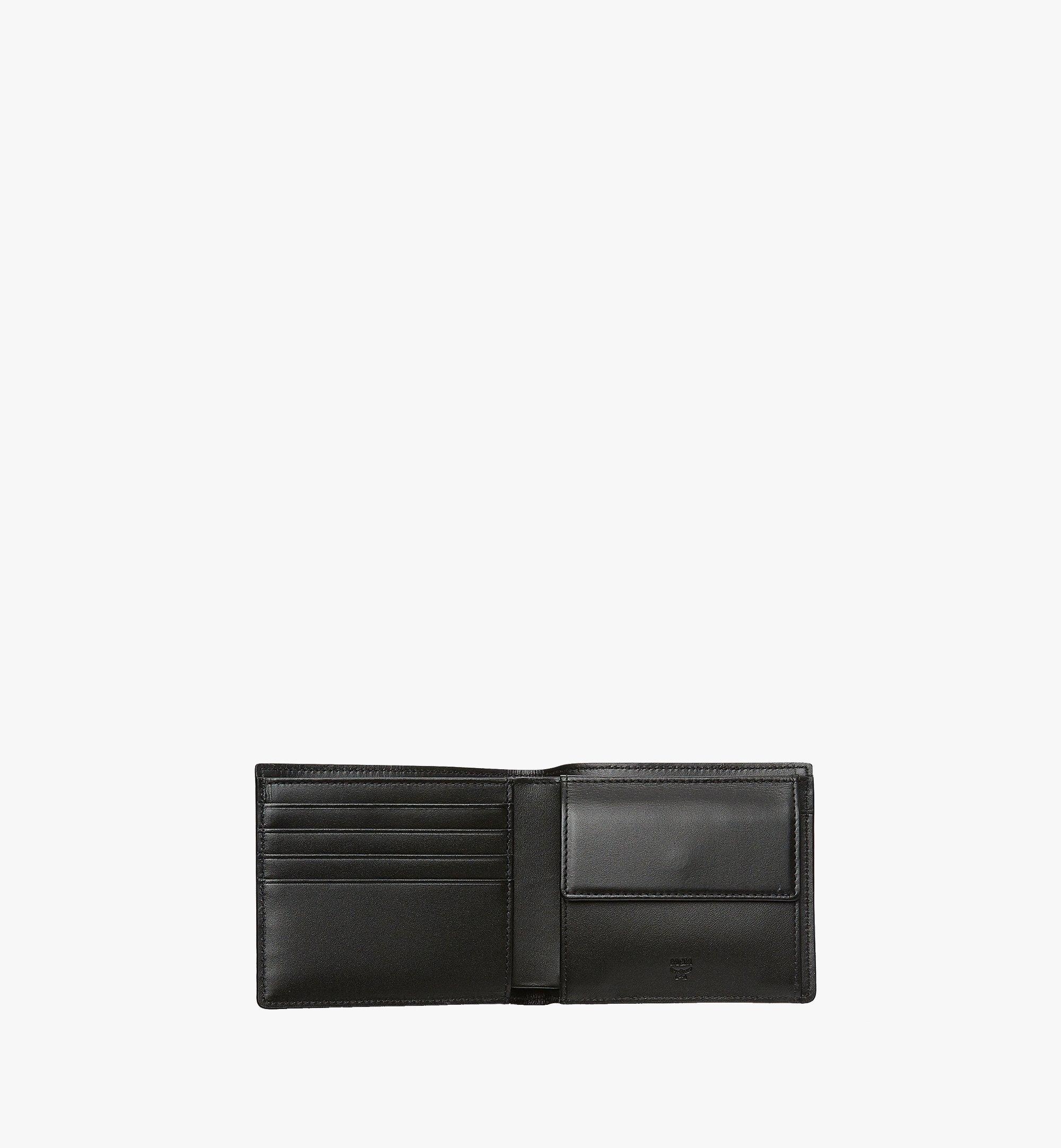 MCM Bifold Wallet w/ Coin Pocket in Visetos Original Black MXSAAVI01BK001 Alternate View 3