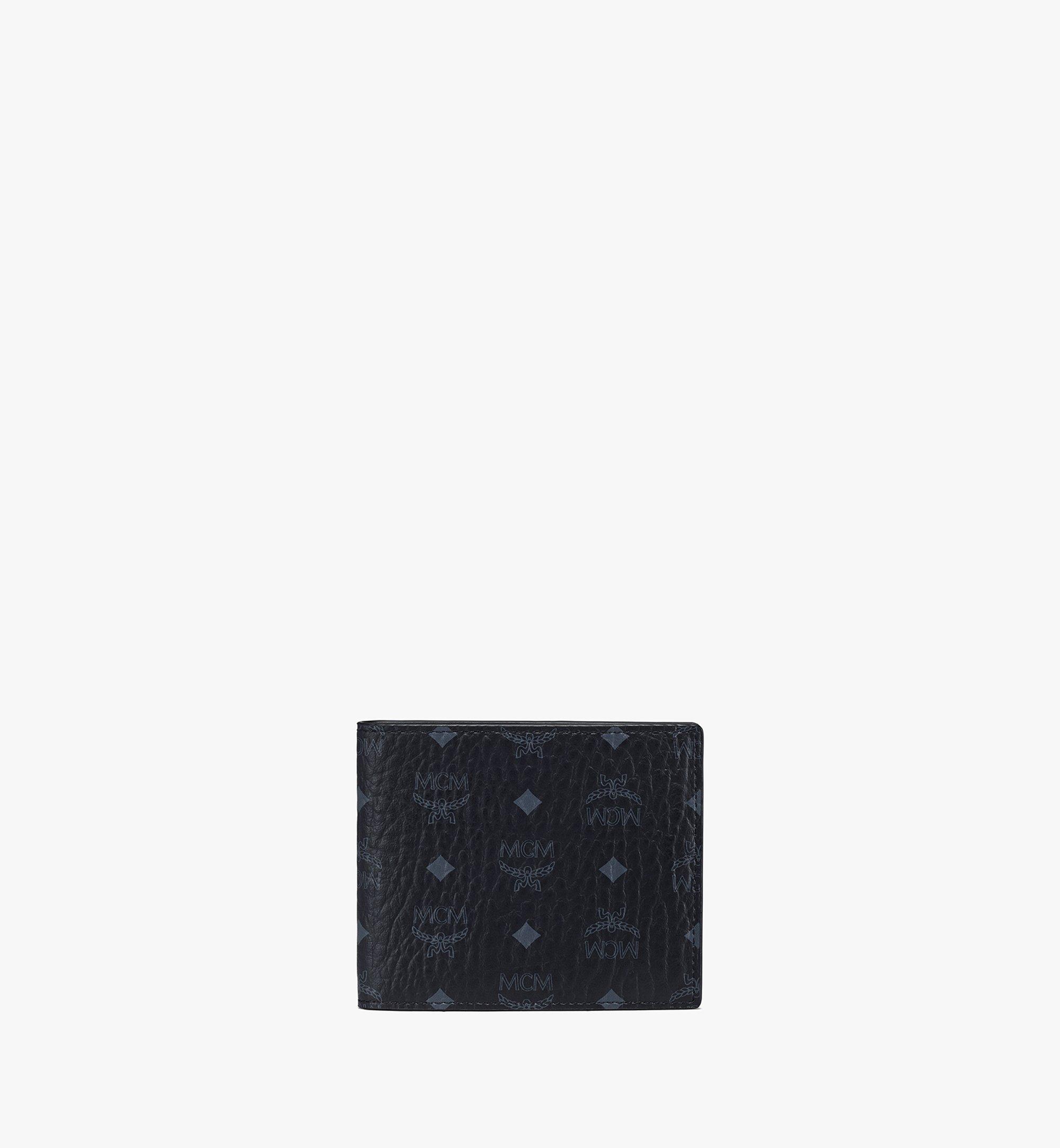 MCM Logo-Print Bifold Wallet - Black for Men