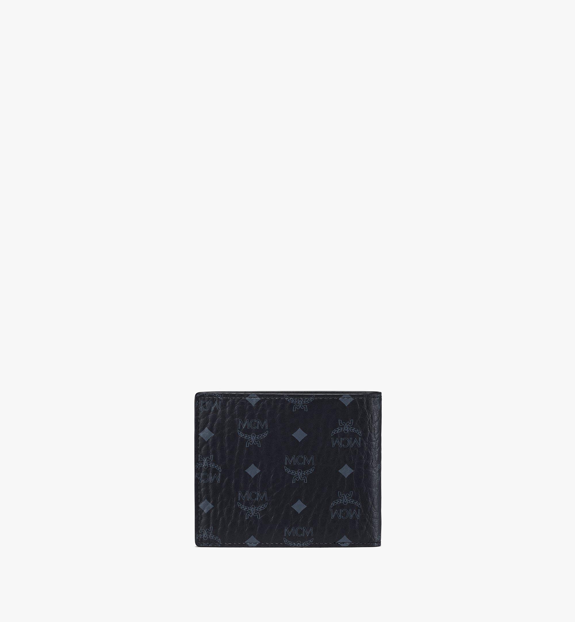 MCM Veritas Flap Wallet/Two-Fold Small Black 