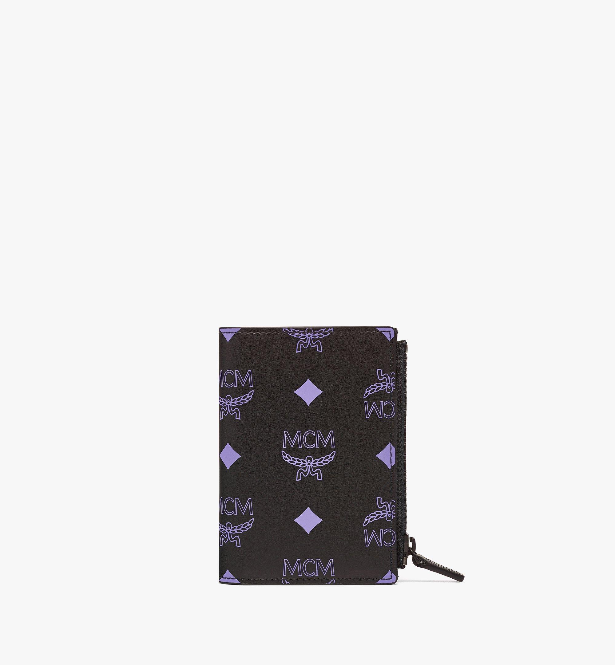MCM Gefaltete Brieftasche aus Leder mit Kartenfächern und Color Splash Visetos Purple MXSBASX02U4001 Noch mehr sehen 1