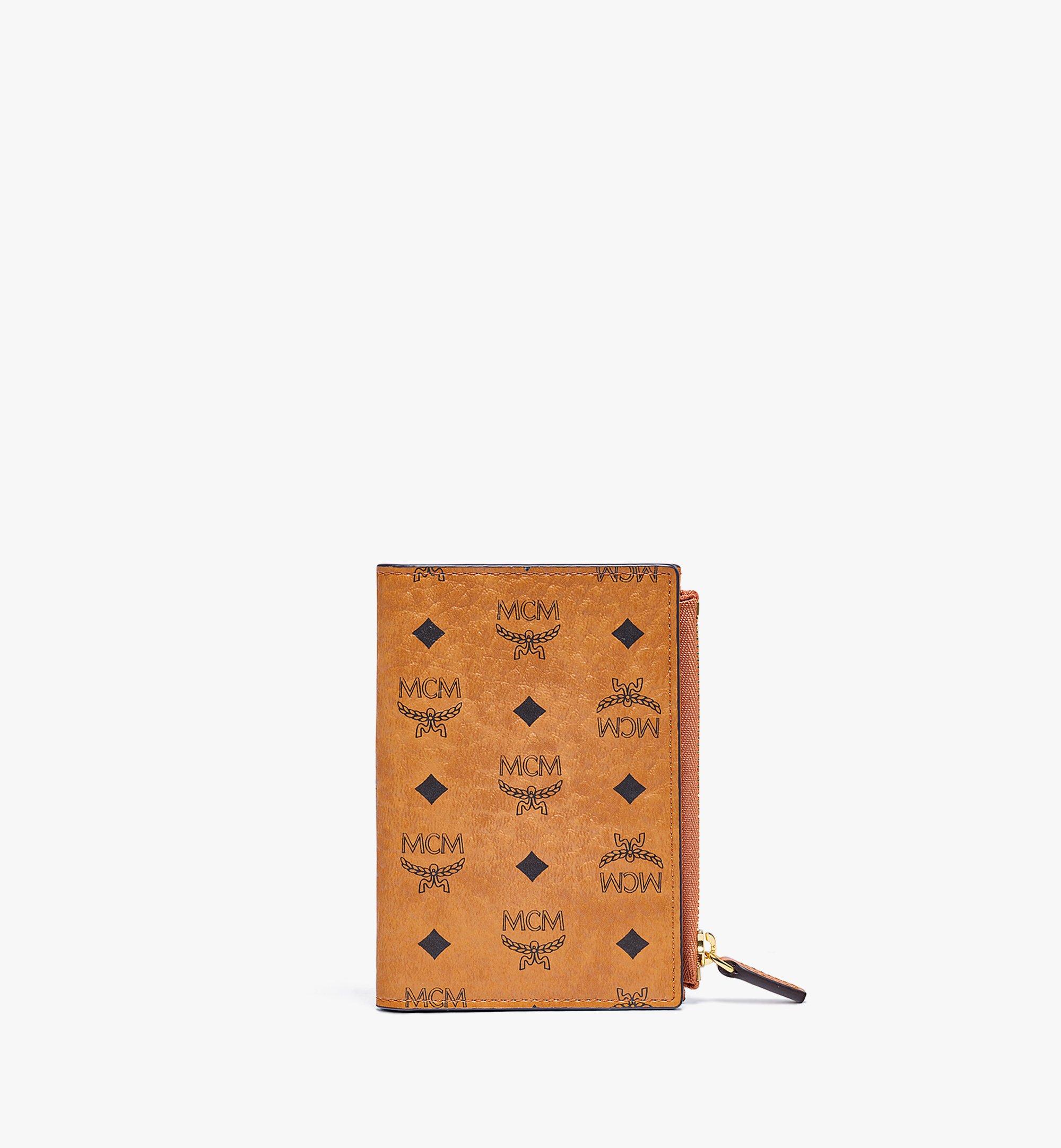 Mcm (Cognac Money Clip Wallet in Visetos Original)