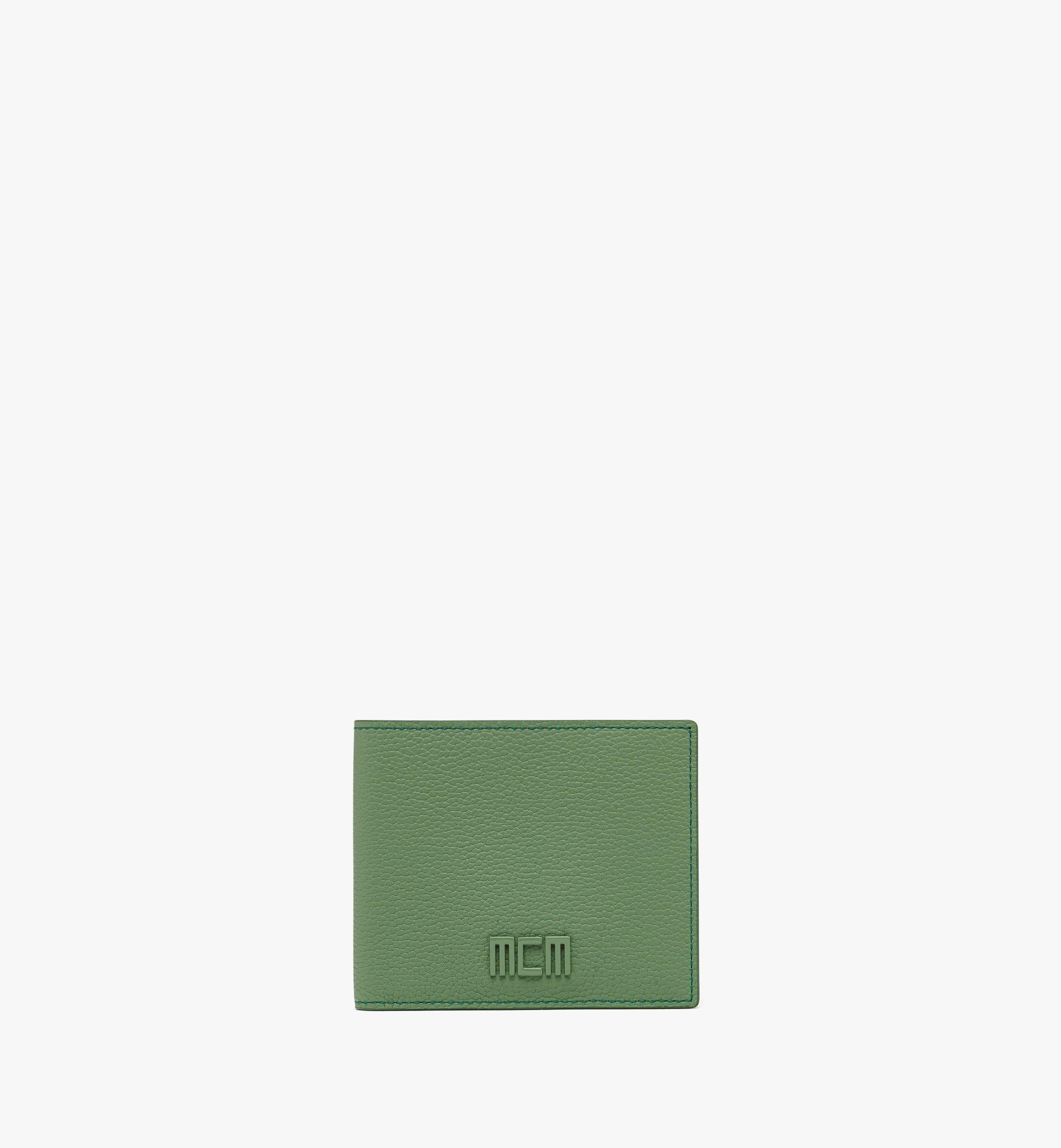 MCM MCM Tech gefaltetes Portemonnaie aus spanischem Leder Green MXSCATC01JZ001 Noch mehr sehen 1