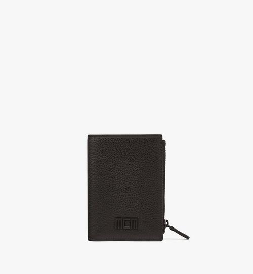 MCM Tech Bifold Snap Wallet in Embossed Spanish Leather