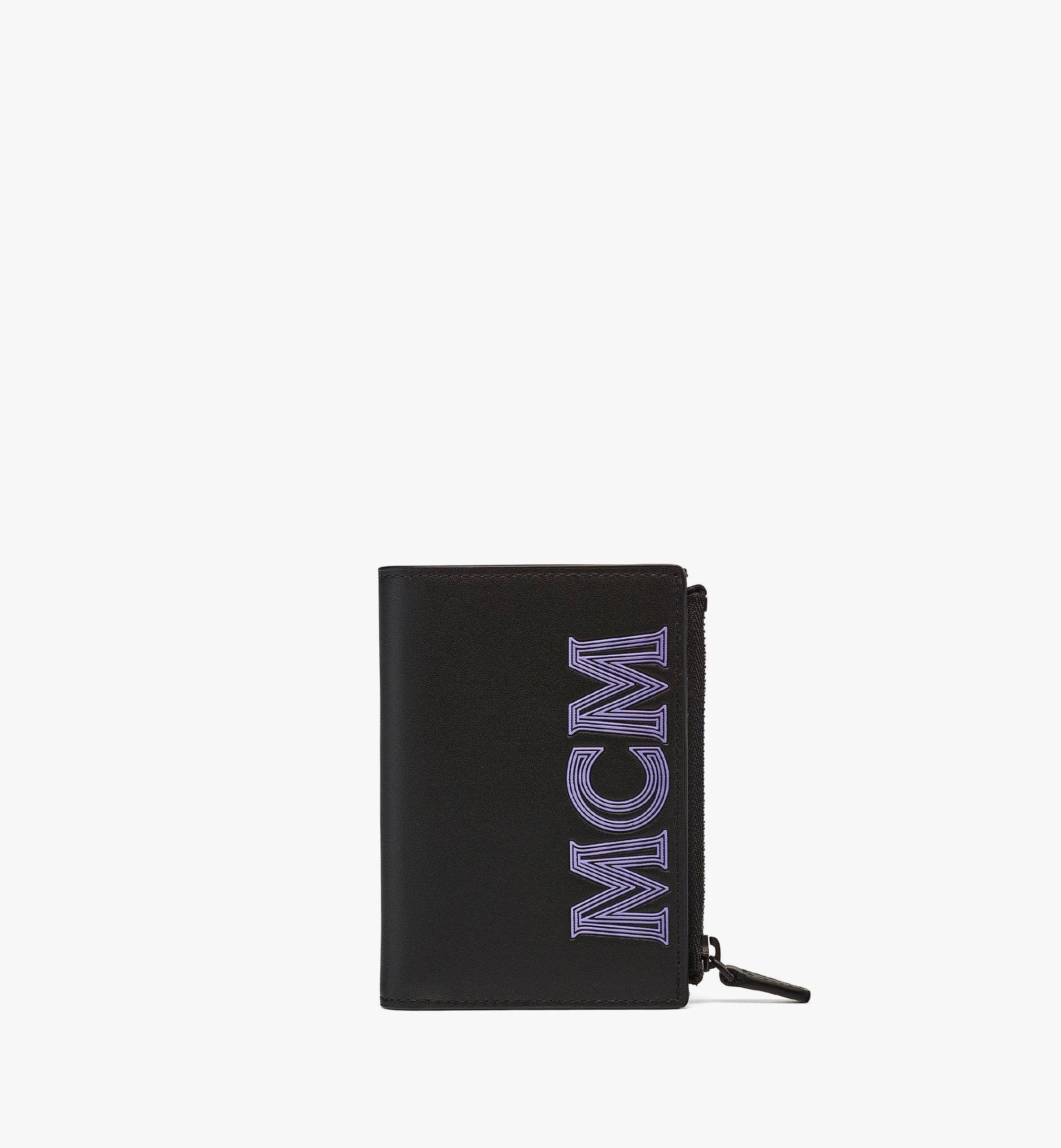 MCM Bifold Snap Wallet in MCM Leather Black MXSCSSX01BK001 Alternate View 1