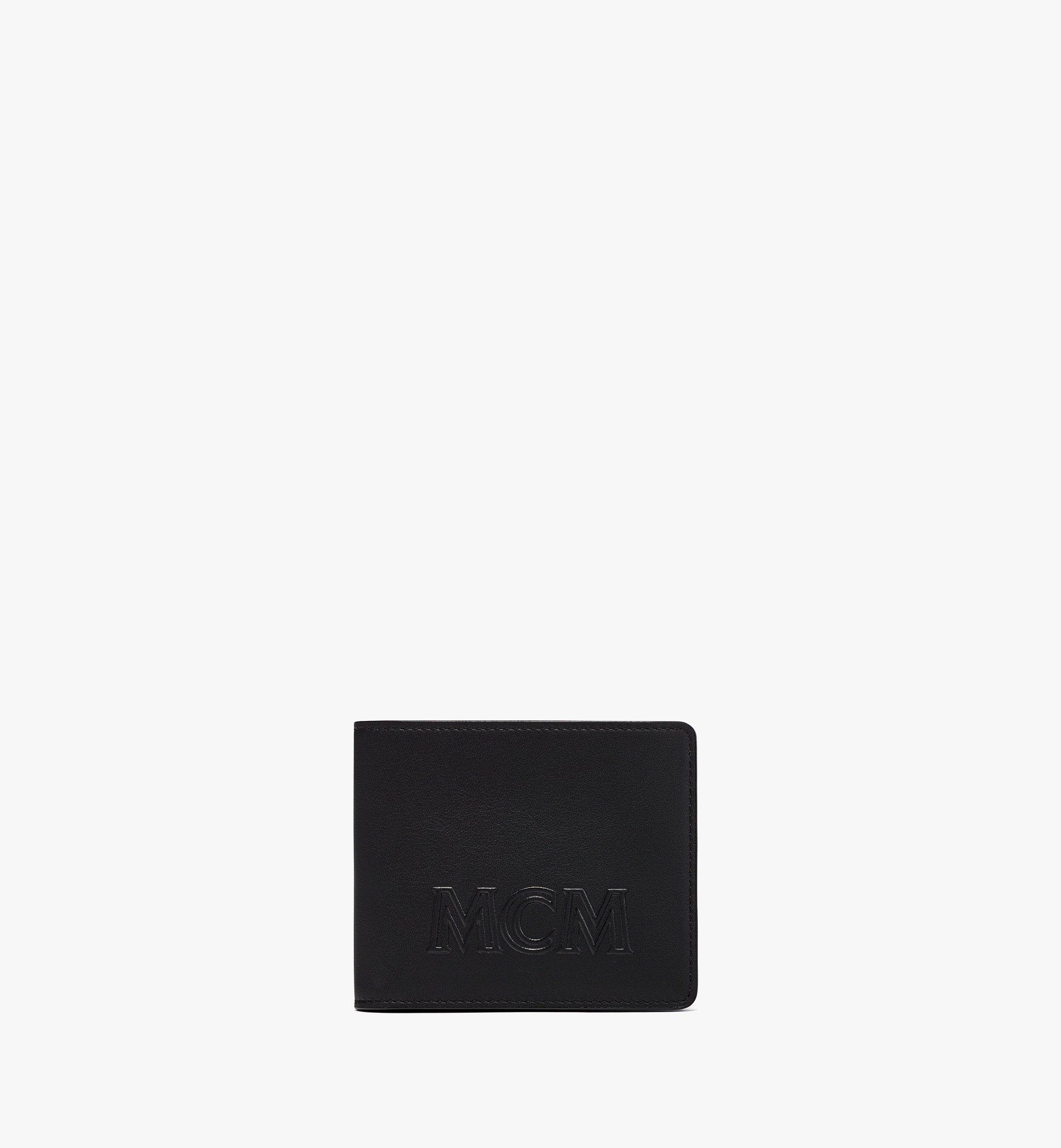 MCM Aren gefaltetes Portemonnaie aus spanischem Kalbsleder Black MXSDATA03BK001 Noch mehr sehen 1