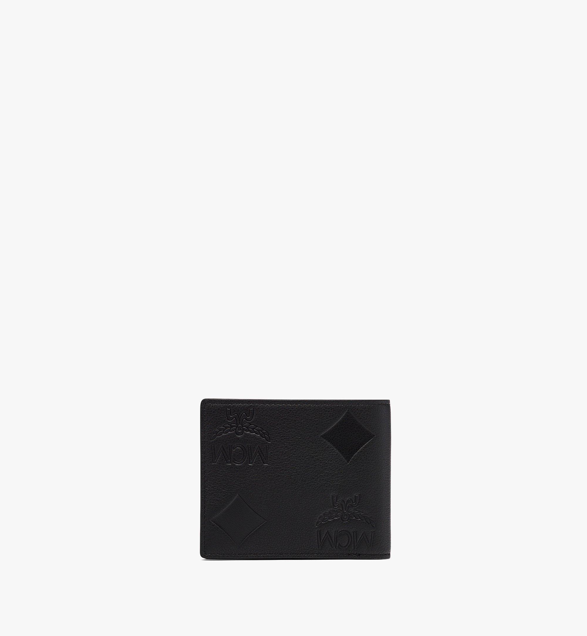 MCM Aren gefaltetes Portemonnaie aus Leder mit Maxi-Monogramm Black MXSDATA04BK001 Noch mehr sehen 2