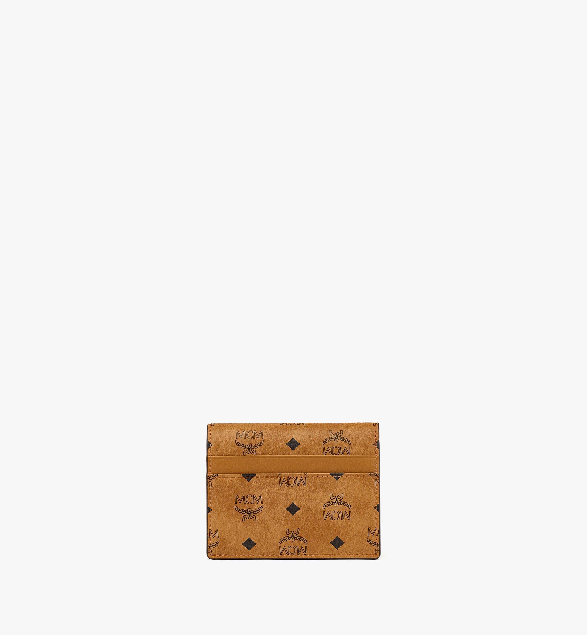 MCM Aren Snap Wallet with Coin Pocket in Visetos Cognac MXSDSTA02CO001 Alternate View 2