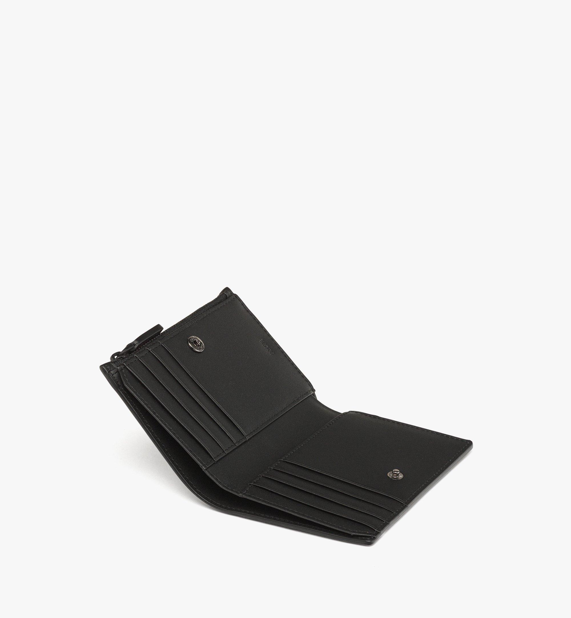 Mini Aren Snap Wallet in Maxi Monogram Leather Black | MCM ®US