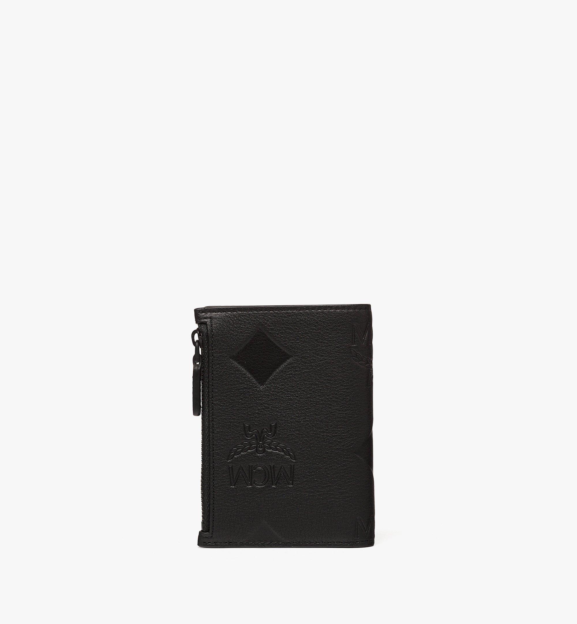 MCM Aren Portemonnaie aus Leder mit Maxi-Monogramm und Schnappverschluss Black MXSESTA01BK001 Noch mehr sehen 2