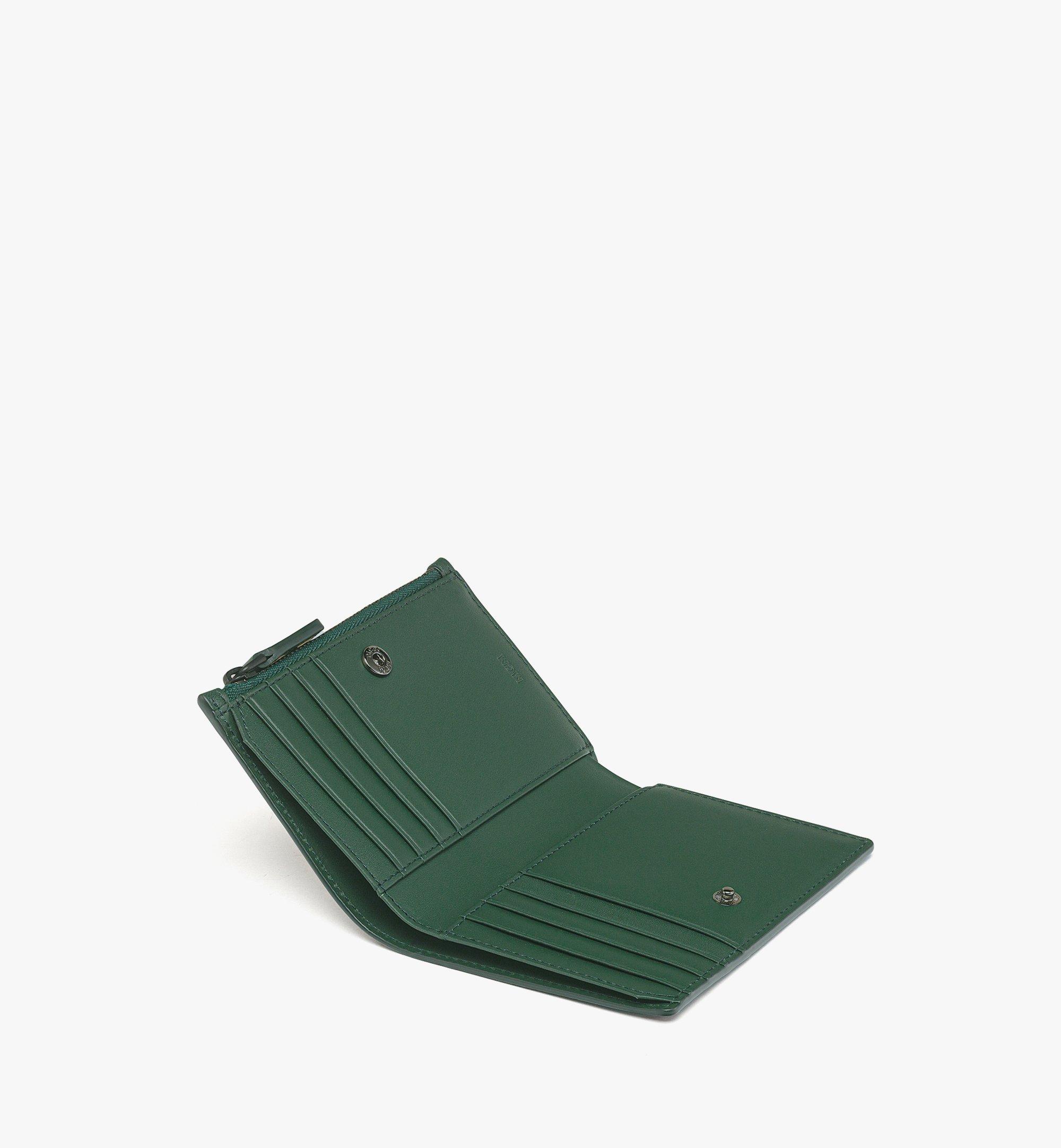 Mini Aren Snap Wallet in Maxi Monogram Leather Green | MCM ®US