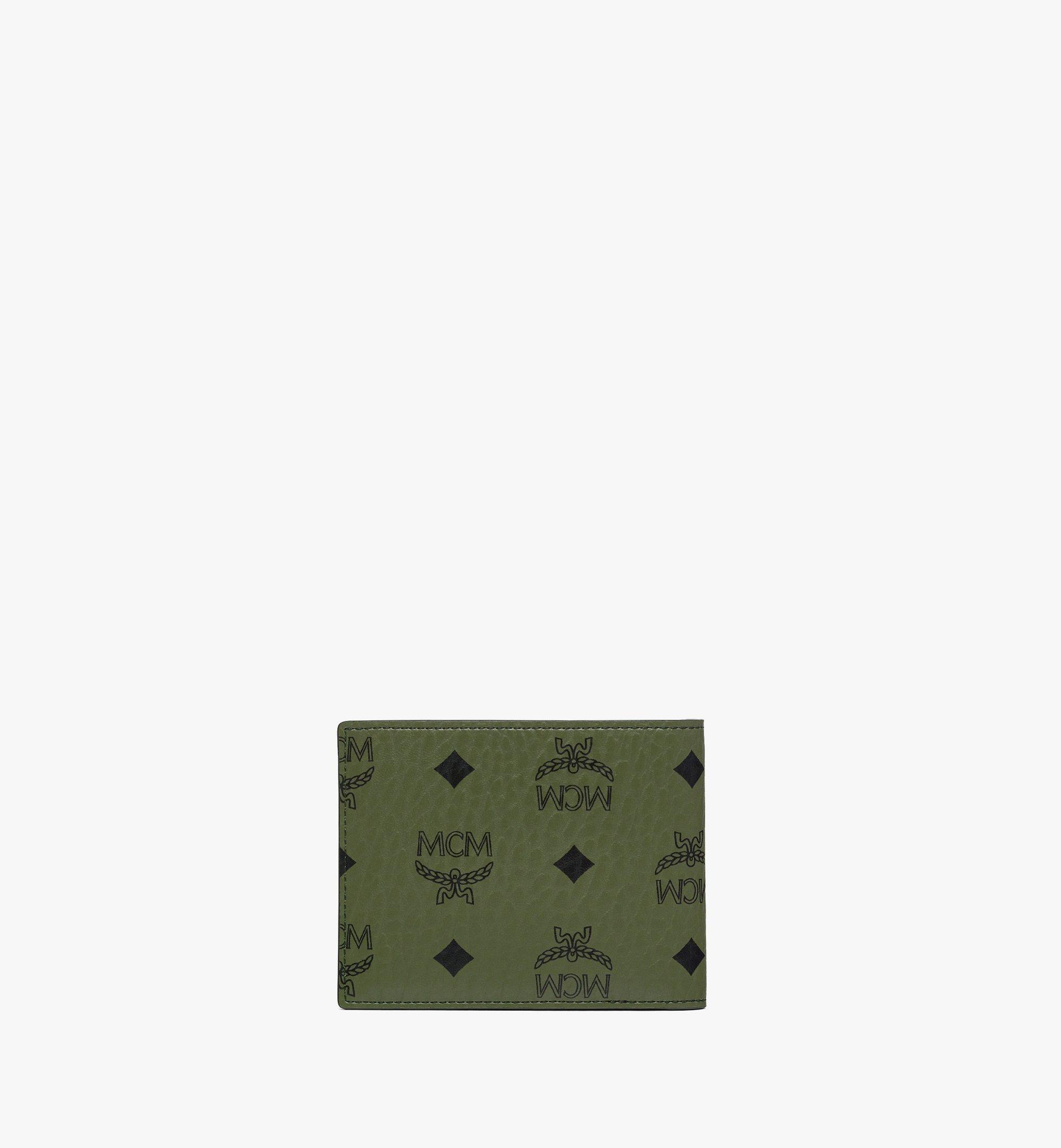 MCM Aren gefaltetes Portemonnaie mit Kartenetui in Visetos Green MXSFATA01K8001 Noch mehr sehen 2