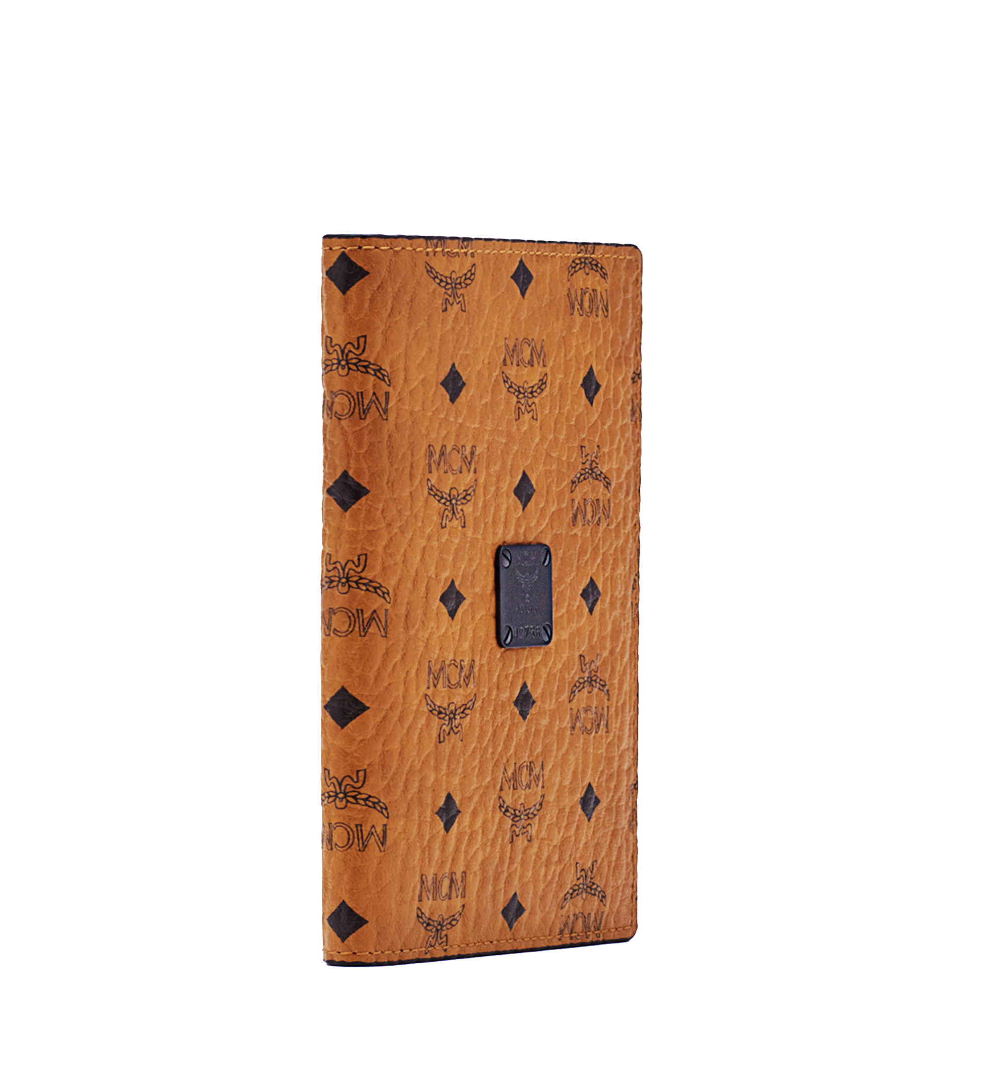 MCM Travel Collection Passport Holder in Visetos Cognac MXV6SHE09CO001 Alternate View 1