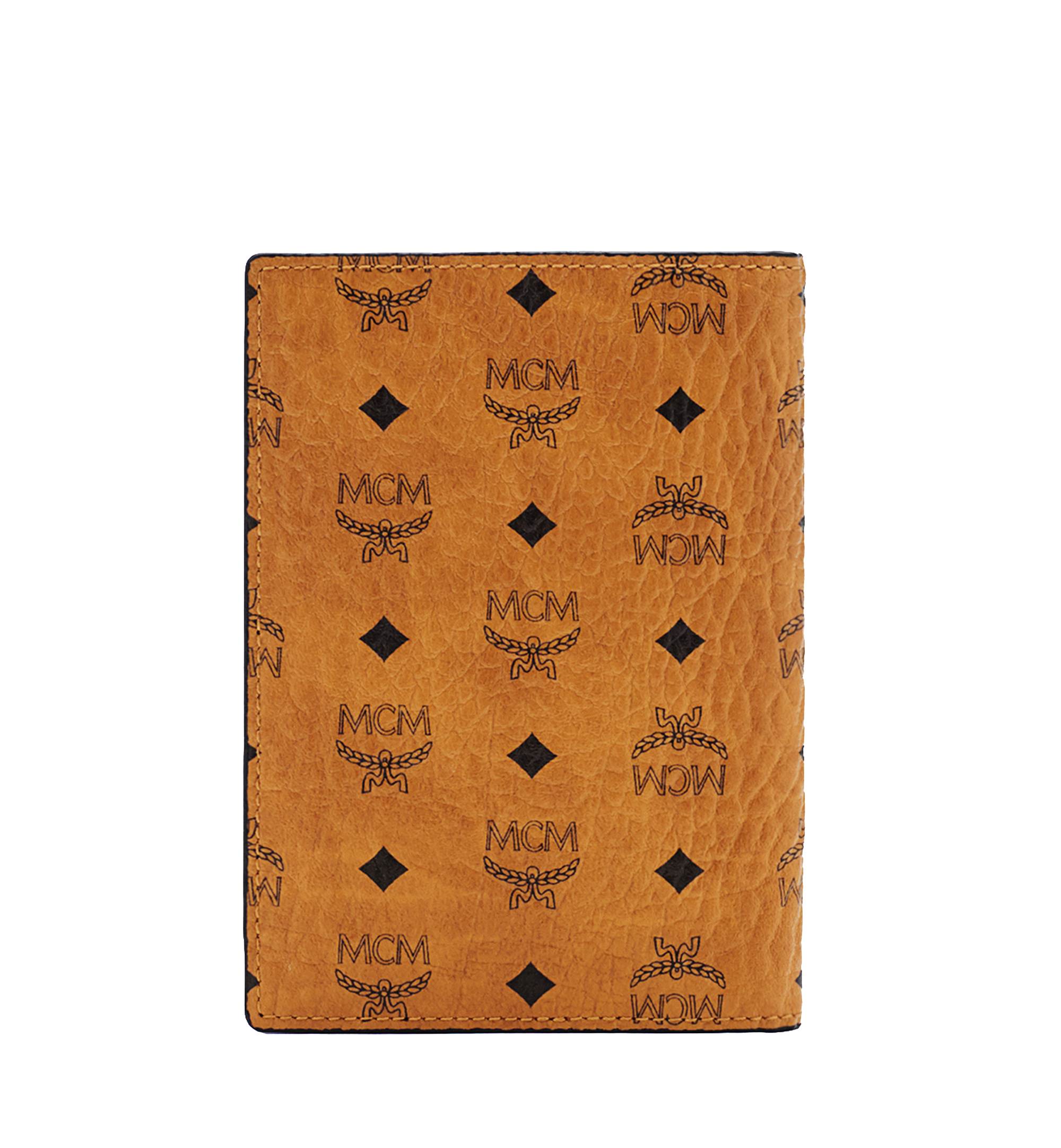 MCM Travel Collection Passport Holder in Visetos Cognac MXV6SHE09CO001 Alternate View 2