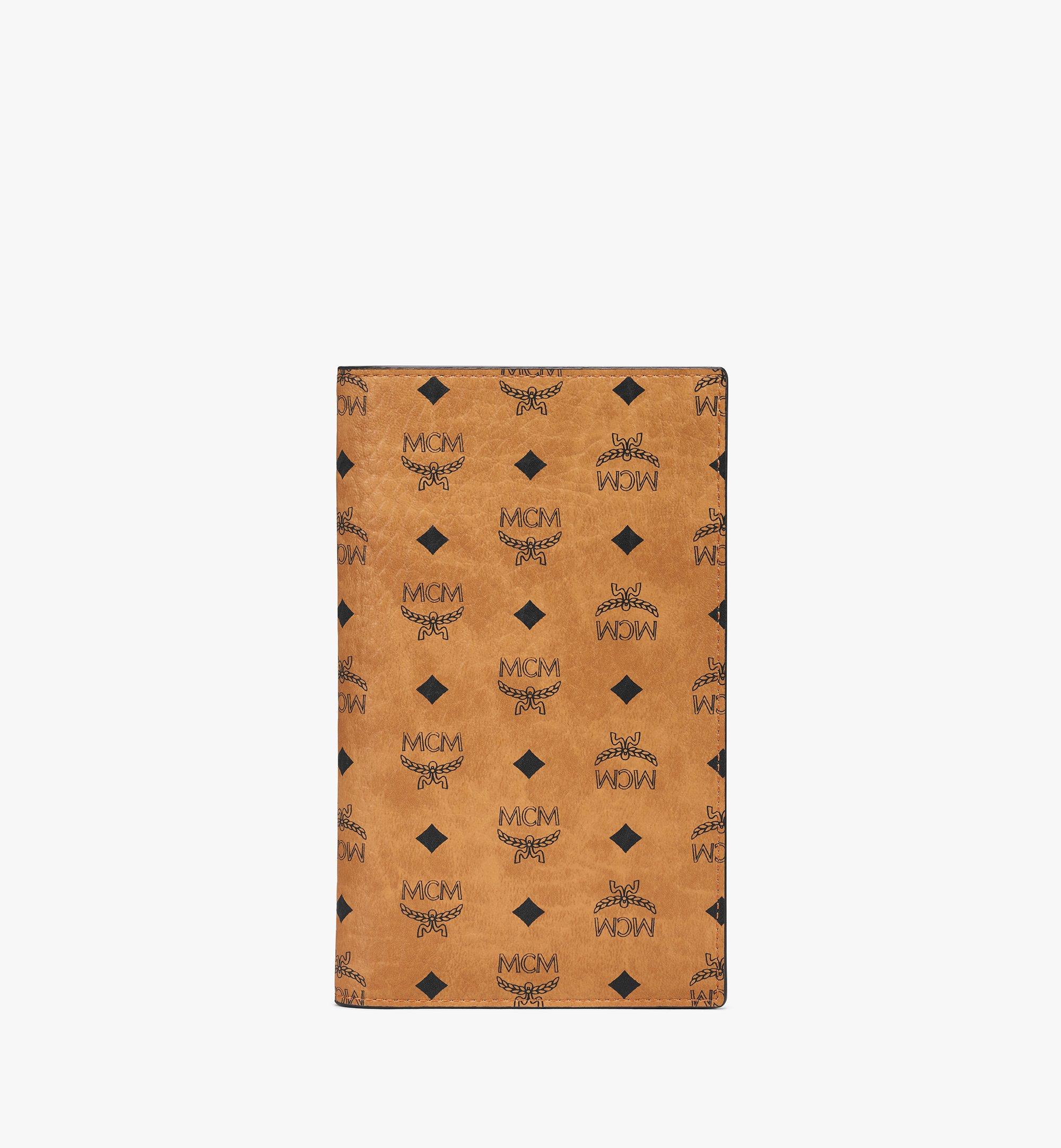 Small Ottomar Passport Holder in Visetos Original Cognac