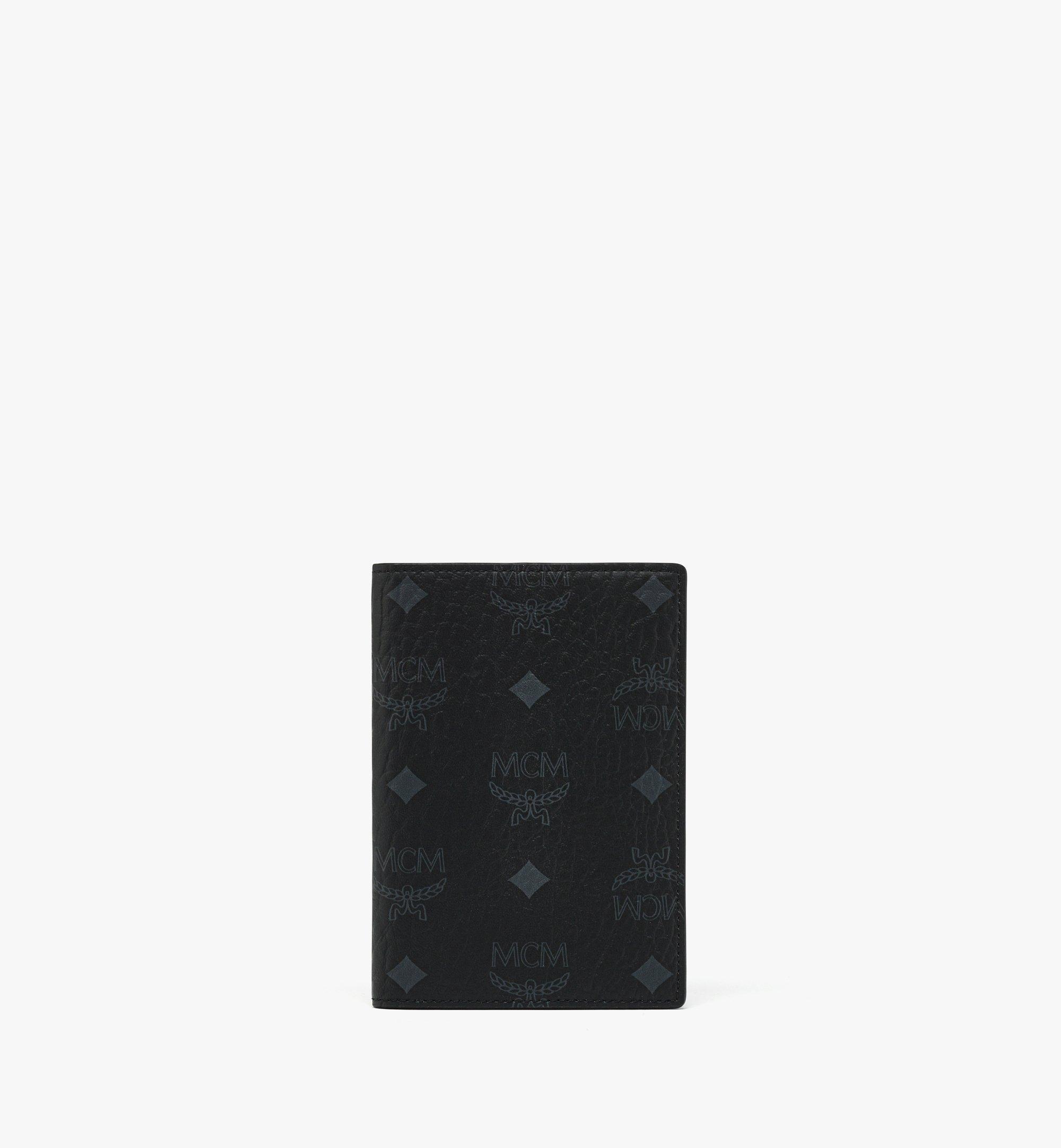 One Size Ottomar Passport Holder in Visetos Black | MCM ®US