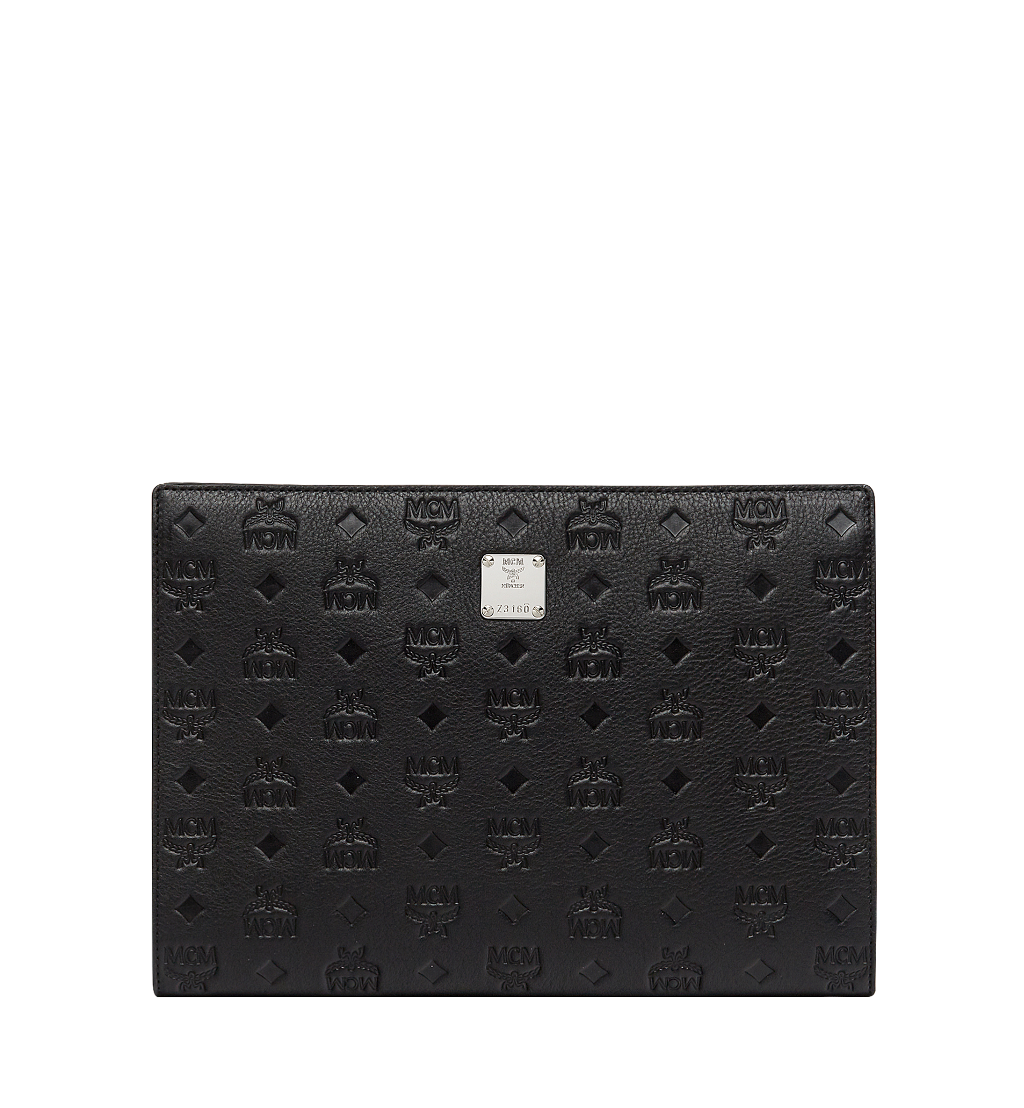 MCM Ottomar Pouch in Monogram Leather Black MXZ8SOT70BK001 Alternate View 1