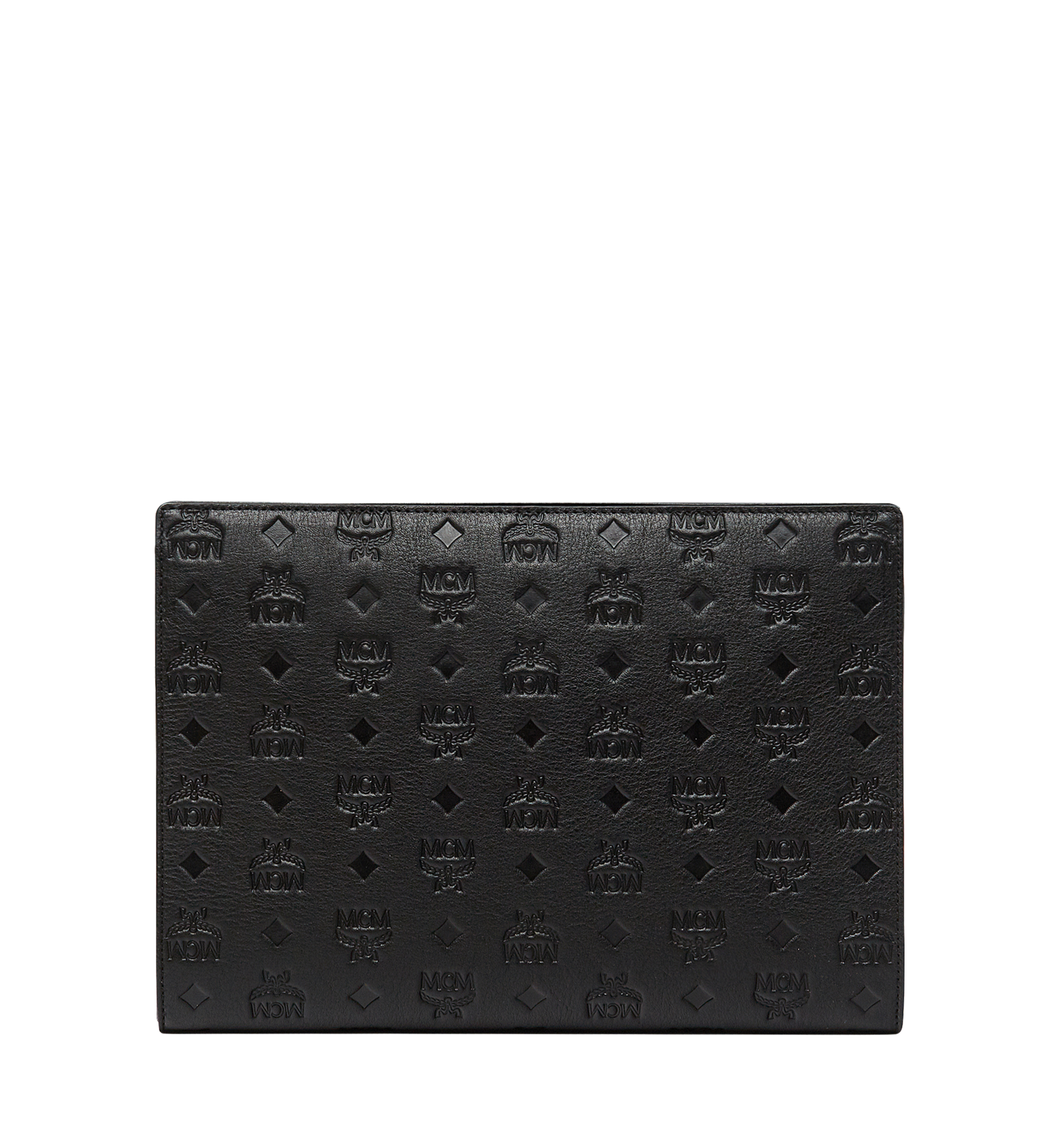 MCM Ottomar Pouch in Monogram Leather Black MXZ8SOT70BK001 Alternate View 2