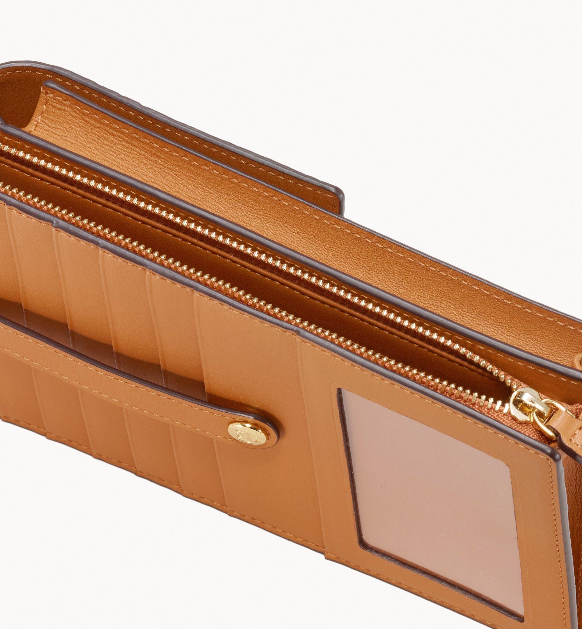 One Size Crossbody Phone Case in Visetos Original Cognac