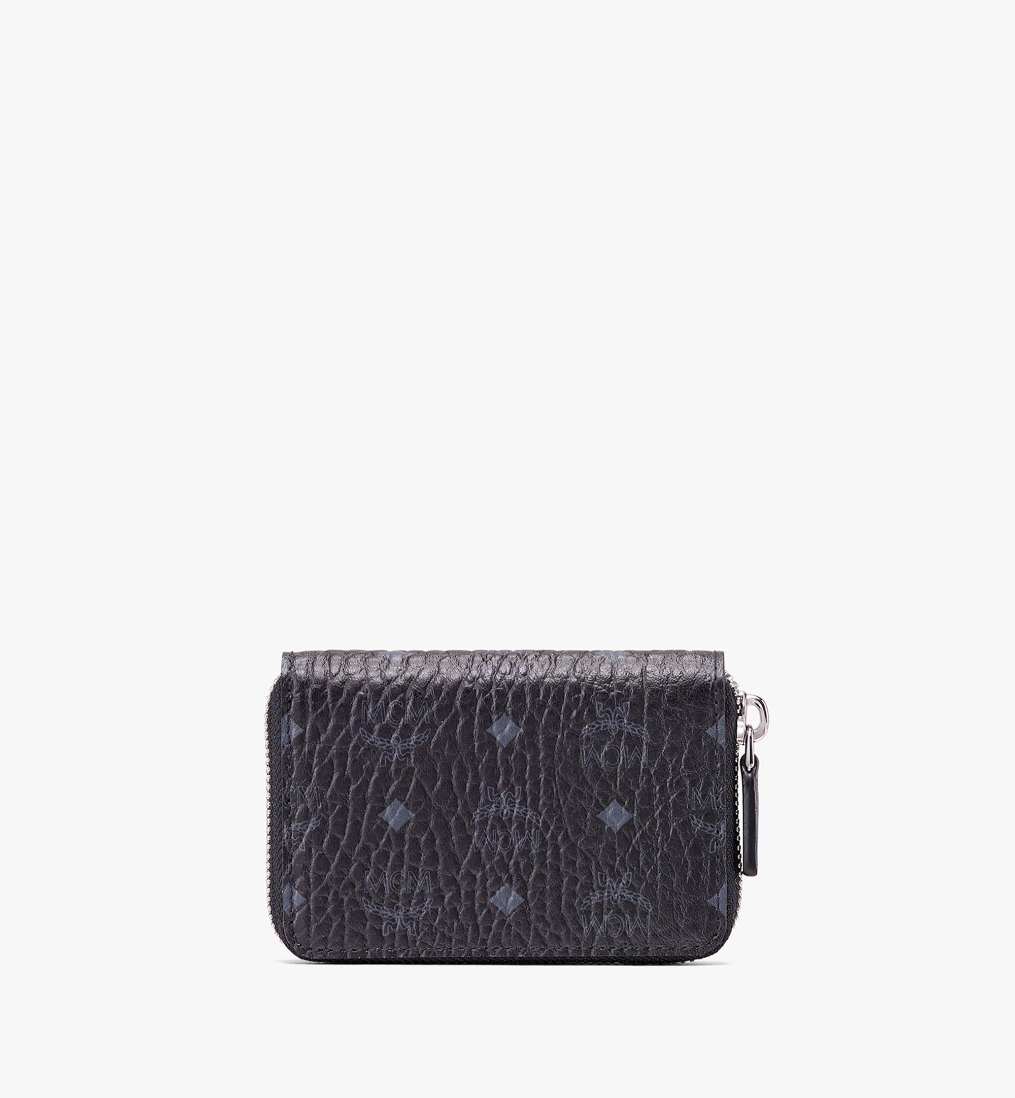MCM Zip Wallet in Visetos Black MXZ9AVI57BK001 Alternate View 1