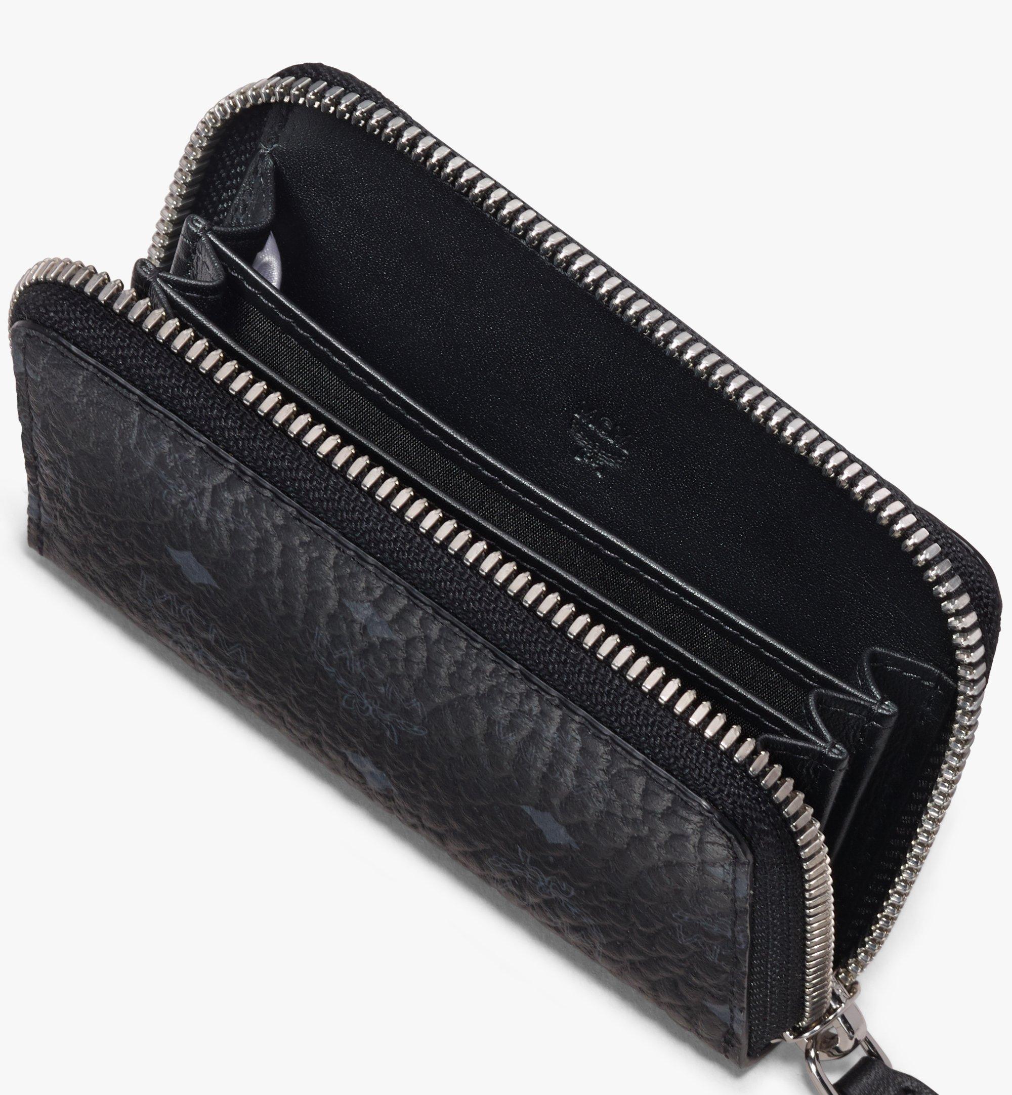 MCM Zip Wallet in Visetos Black MXZ9AVI57BK001 Alternate View 2