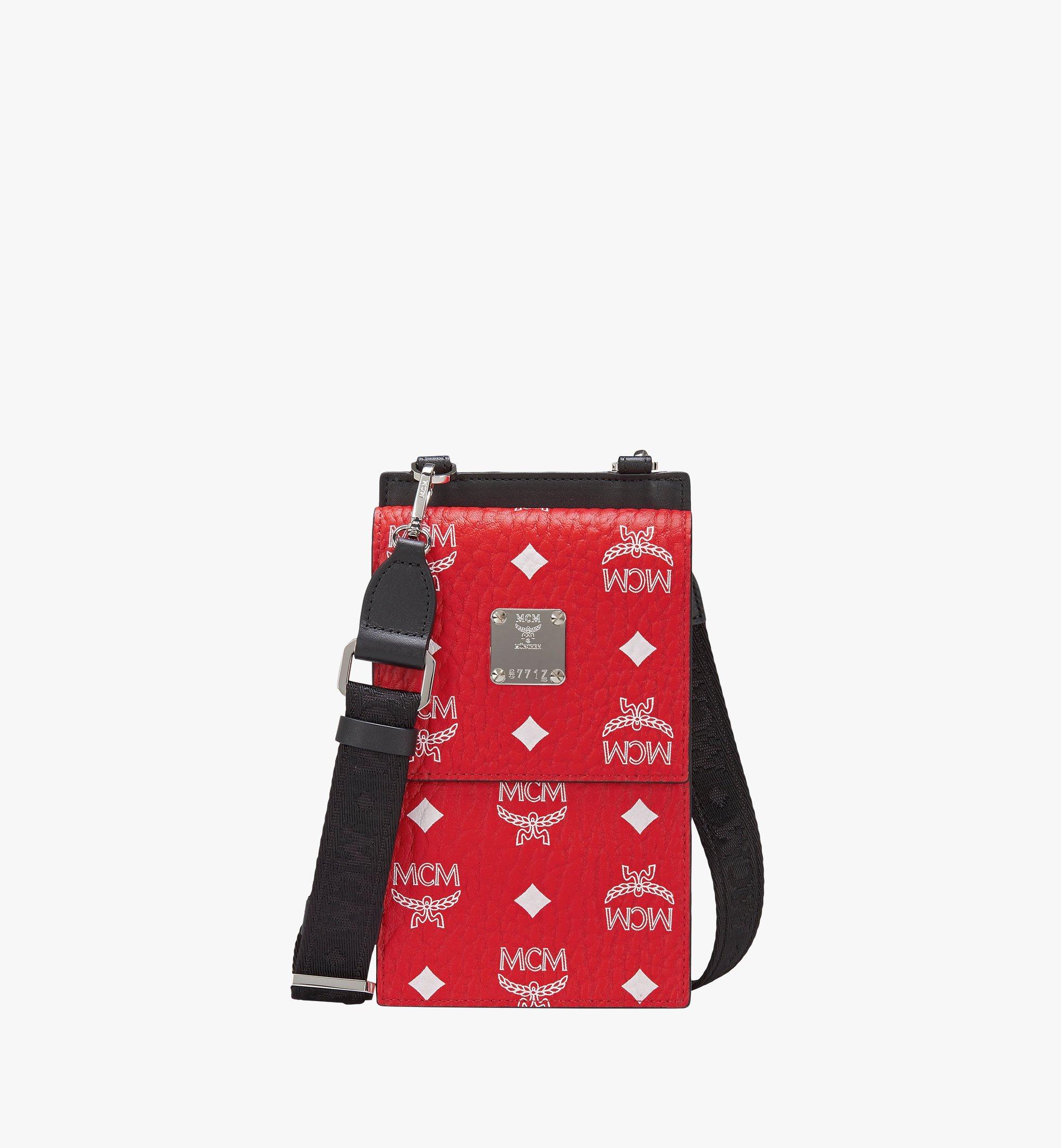 red mcm phone case