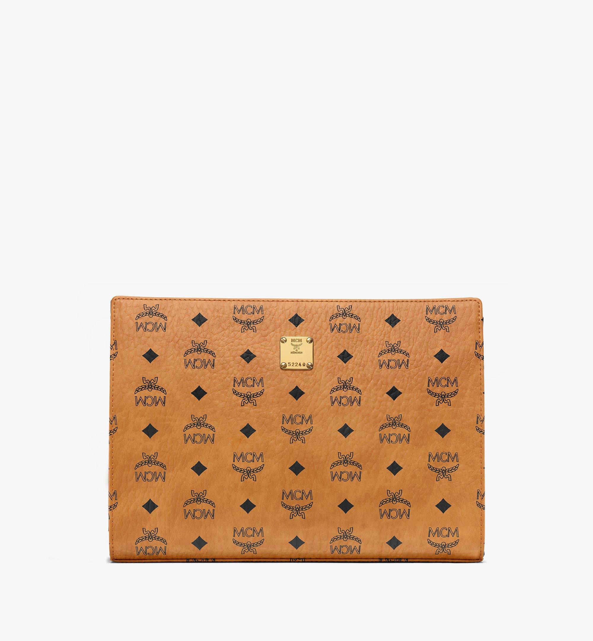 Mcm Cognac Flat Pouch