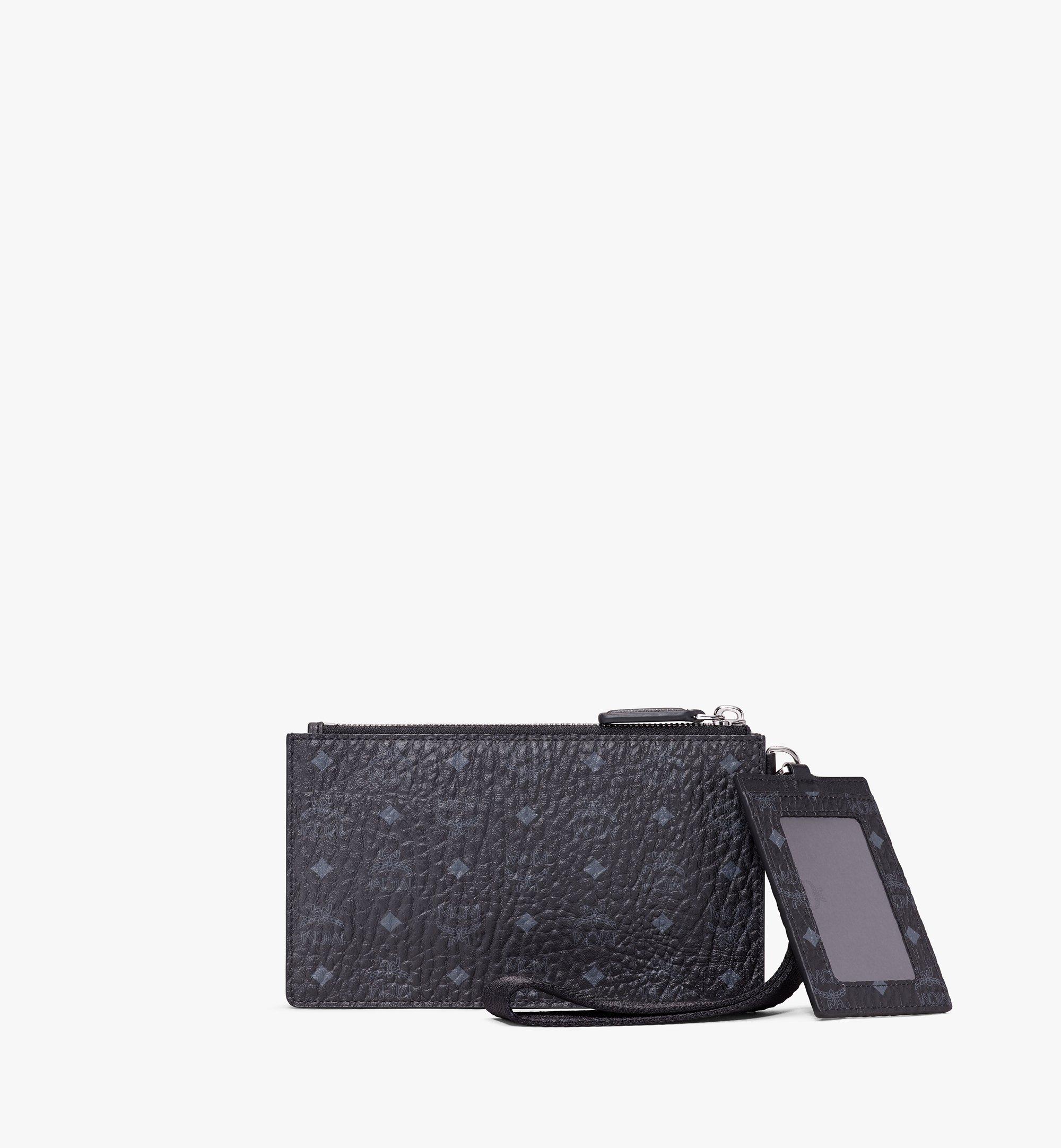 Mini Multifunction Pouch in Visetos Original Black MCM ®US